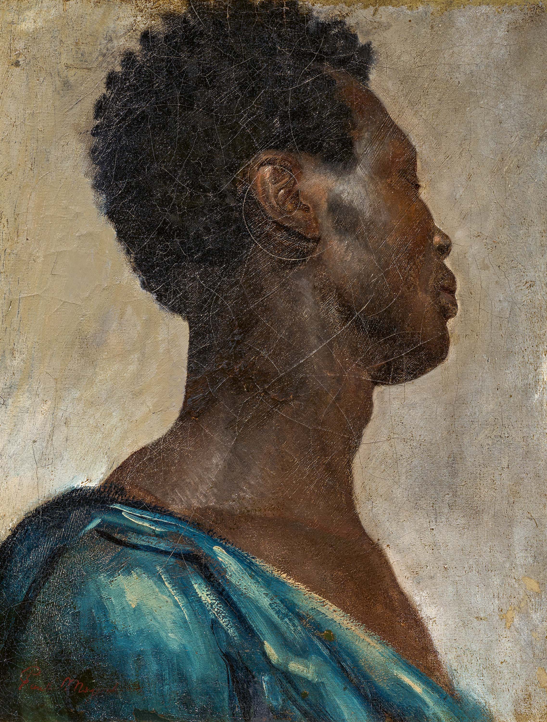 Paul Friedrich Meyerheim - Portraetstudie eines Afrikaners, 75576-4, Van Ham Kunstauktionen