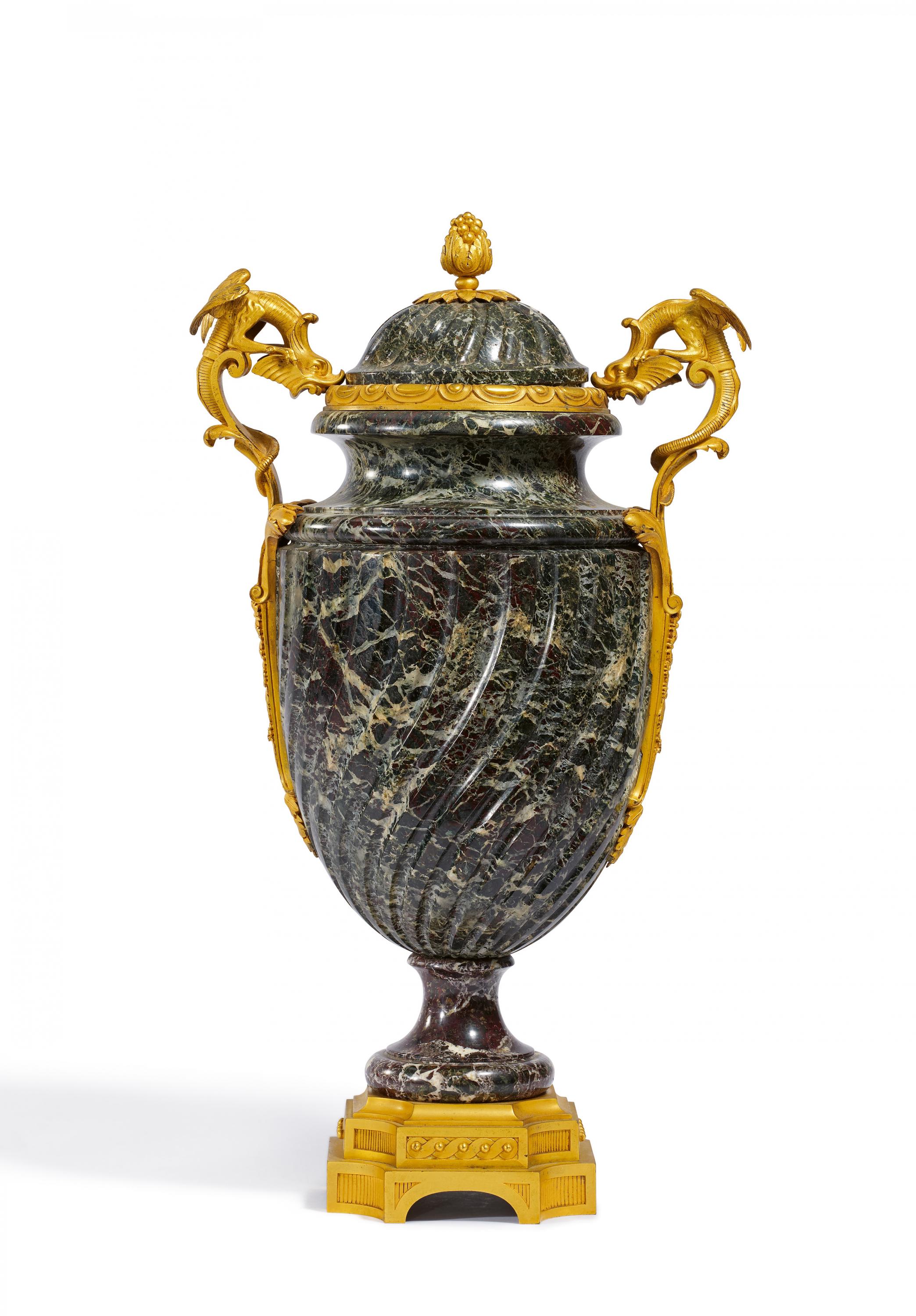 Paul Sormani - Grosse Deckelvase mit Fabeltieren, 82117-7, Van Ham Kunstauktionen