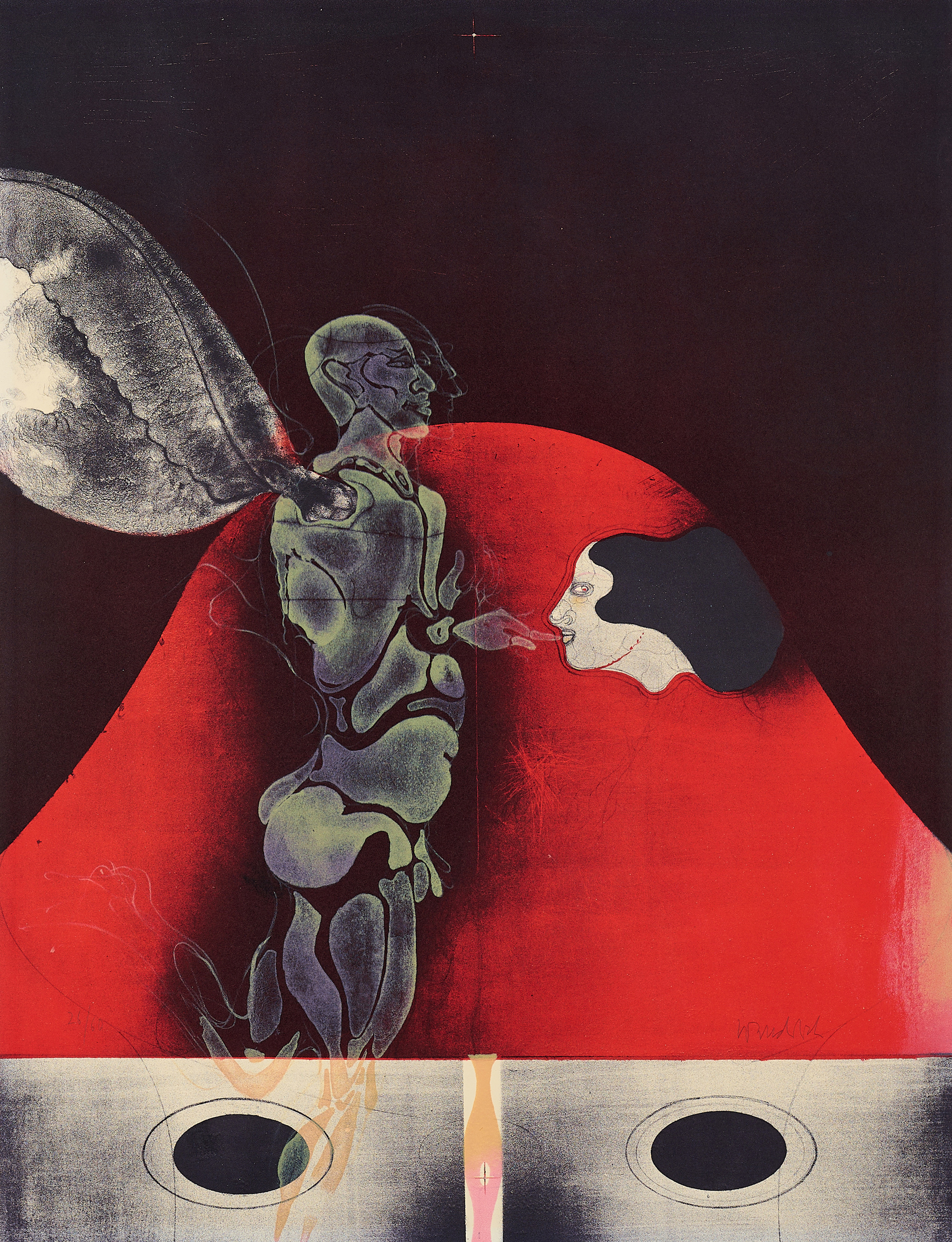 Paul Wunderlich - Der Engel mit dem Zeigefinger, 82000-452, Van Ham Kunstauktionen