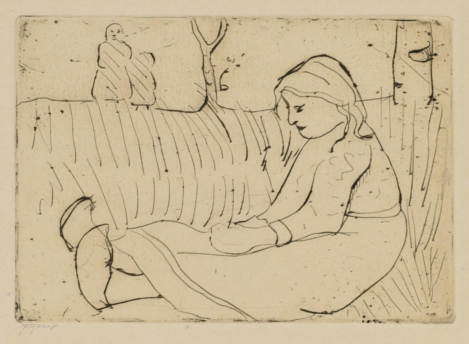 Paula Modersohn-Becker - Sitzendes Kind, 63090-2, Van Ham Kunstauktionen