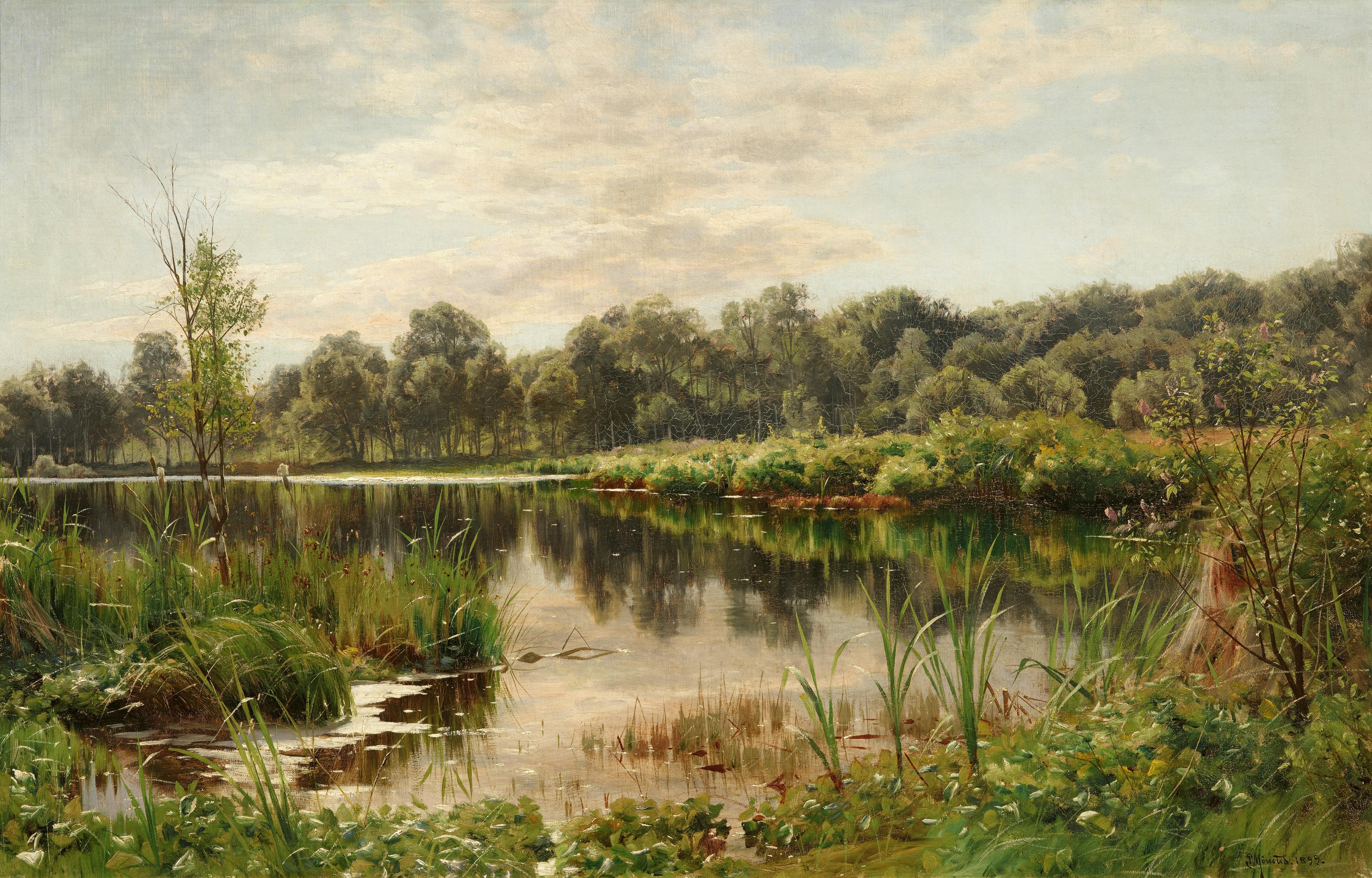 Peder Moerk Moensted - Seenlandschaft im Sonnenlicht, 81536-1, Van Ham Kunstauktionen