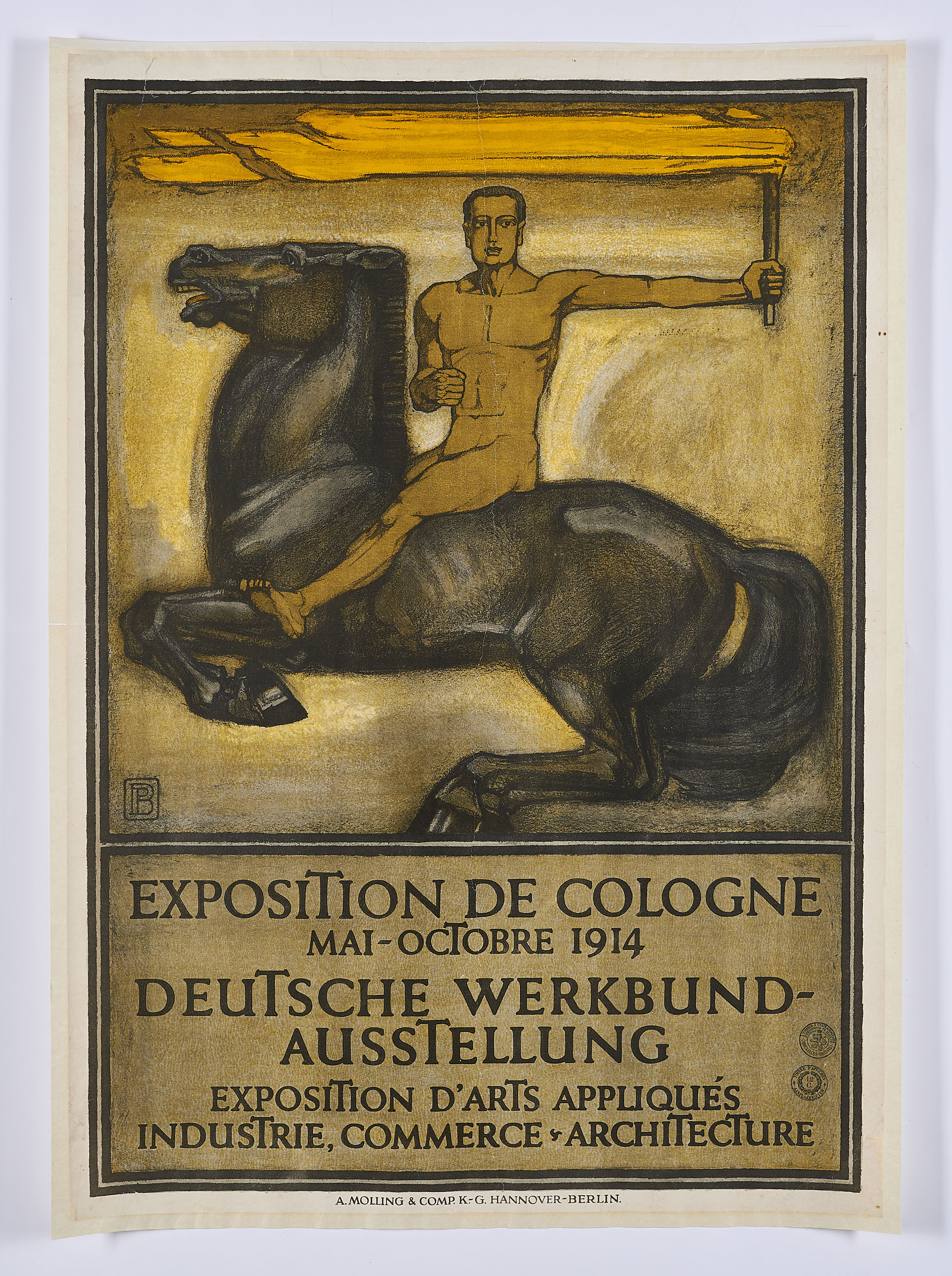 Peter Behrens - Plakat fuer die deutsche Werkbund-Ausstellung in Koeln 1914, 70020-8, Van Ham Kunstauktionen