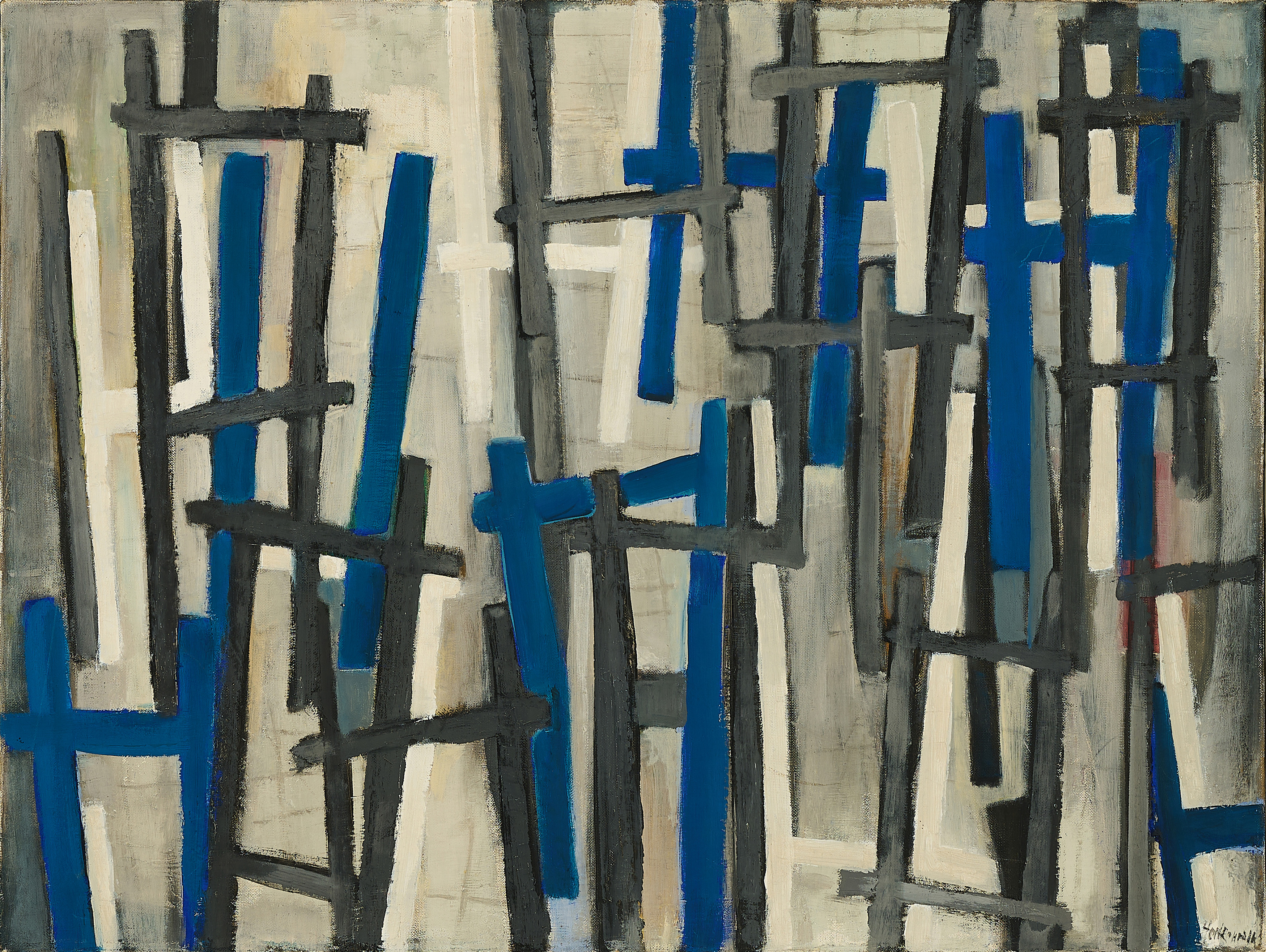 Peter Herkenrath - Blau und Grau, 79682-2, Van Ham Kunstauktionen