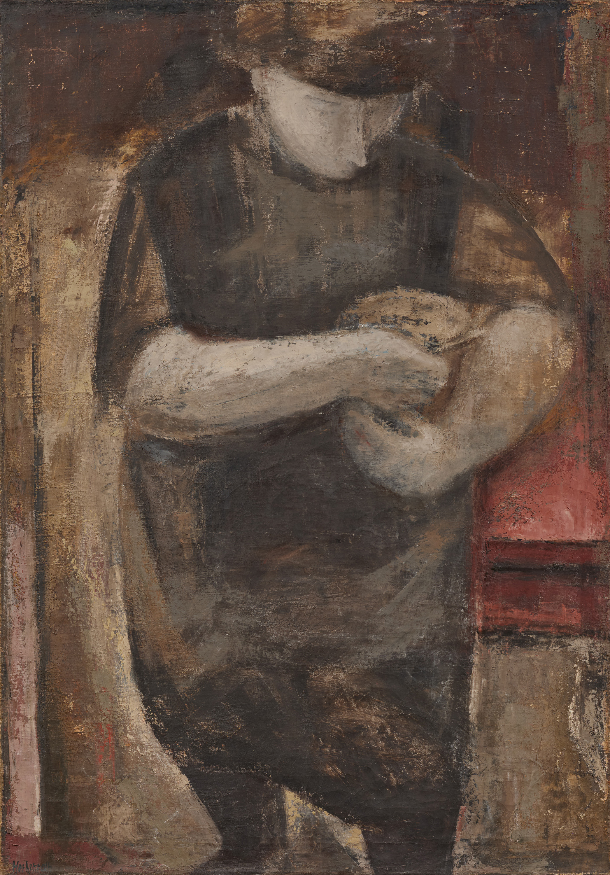 Peter Herkenrath - Frau mit Brot, 79682-24, Van Ham Kunstauktionen