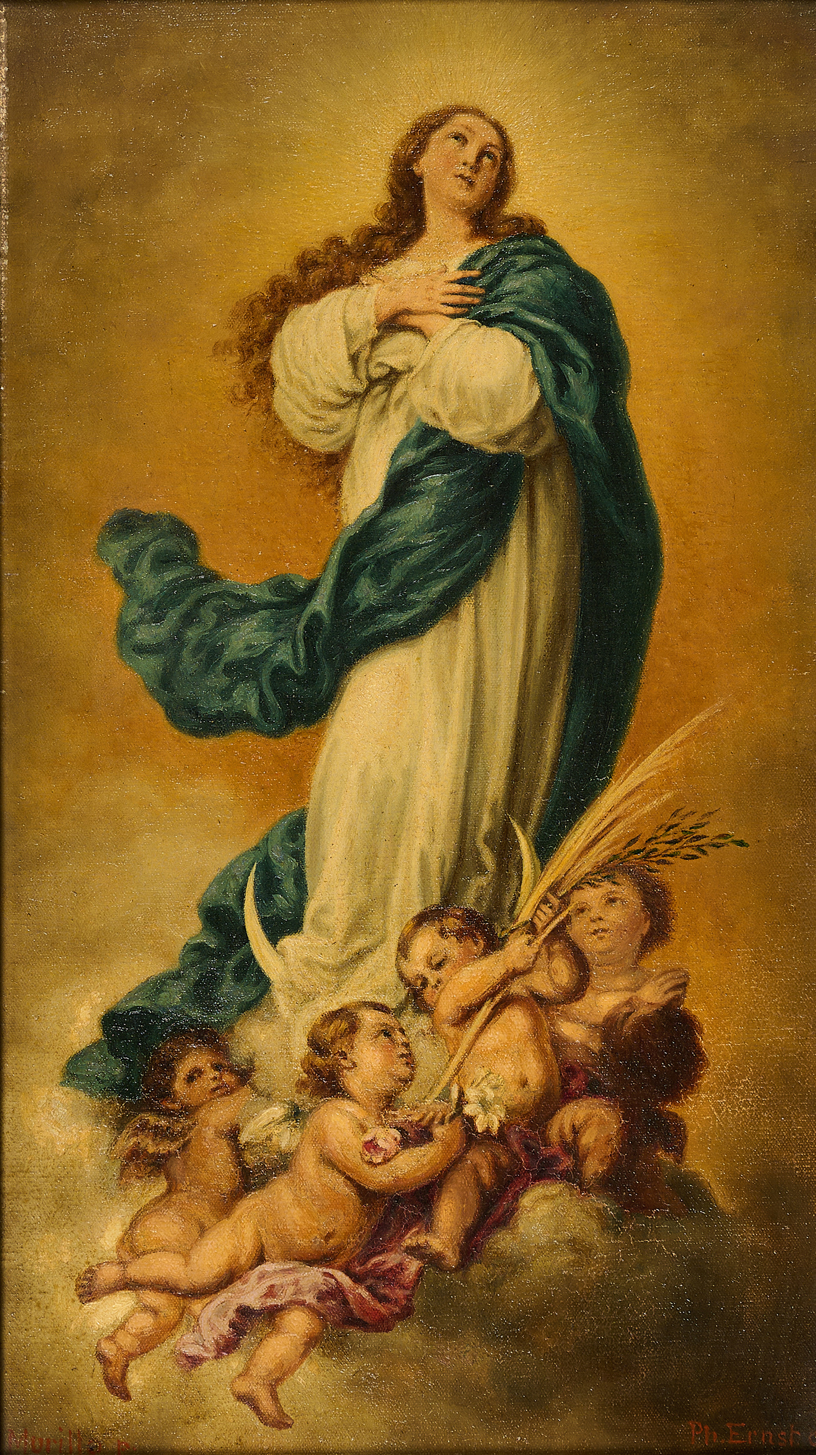 Philipp Ernst - Madonna mit Engeln nach Murillo, 81232-3, Van Ham Kunstauktionen