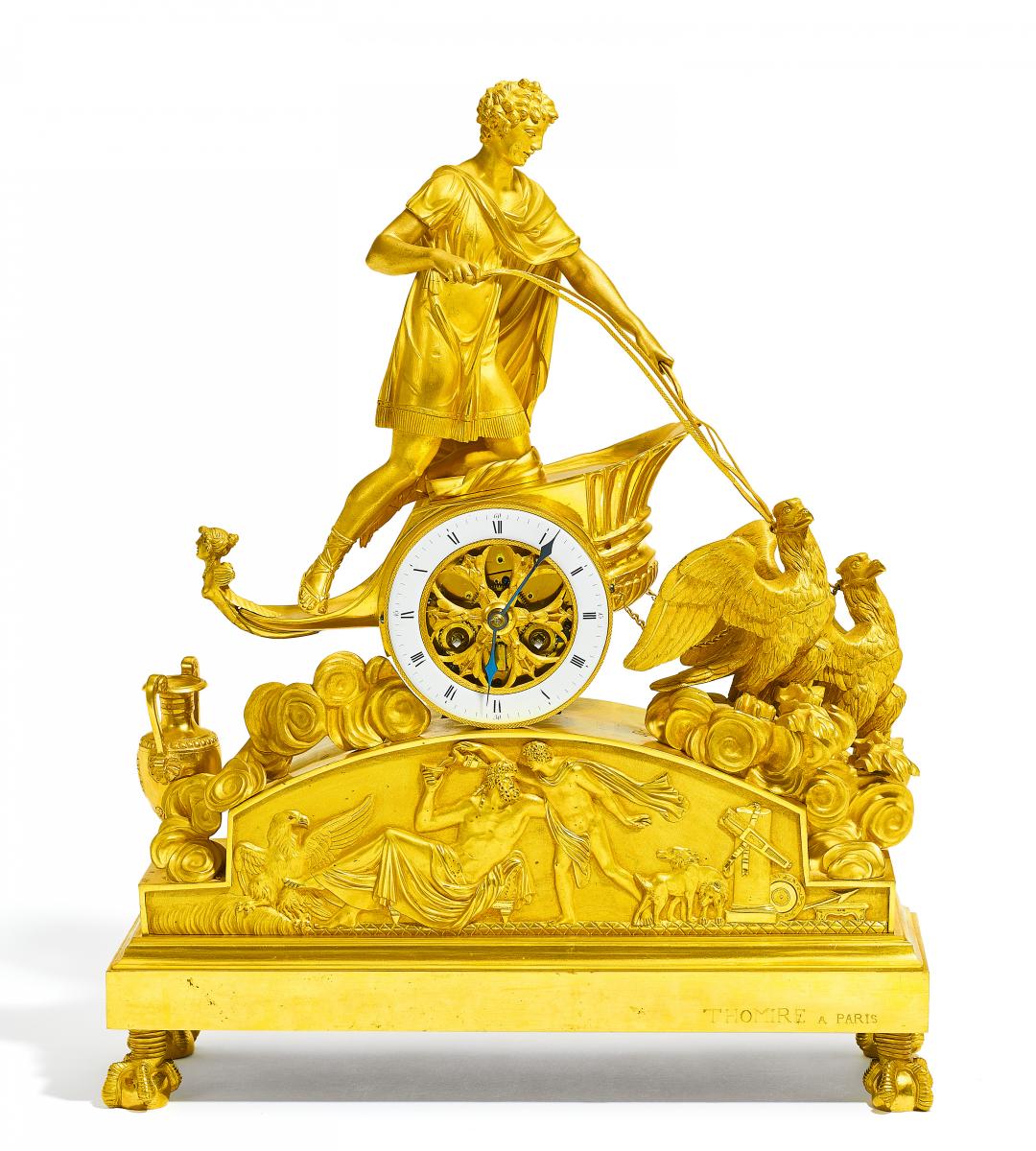 Pierre-Philippe Thomire - Seltene Pendule Ganymed im Streitwagen des Zeus, 57840-1, Van Ham Kunstauktionen