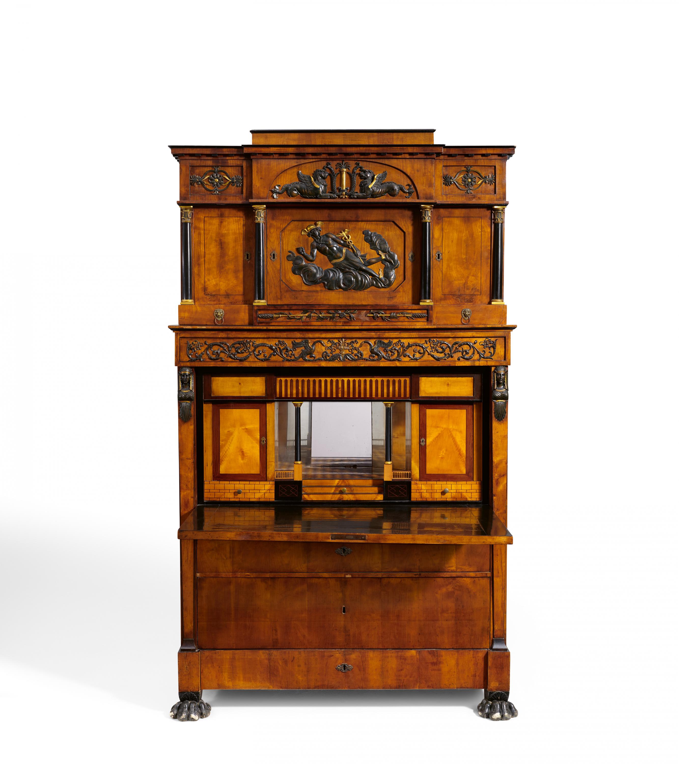 Presumably Vienna - Schreibschrank mit mythologischen Motiven, 81347-1, Van Ham Kunstauktionen