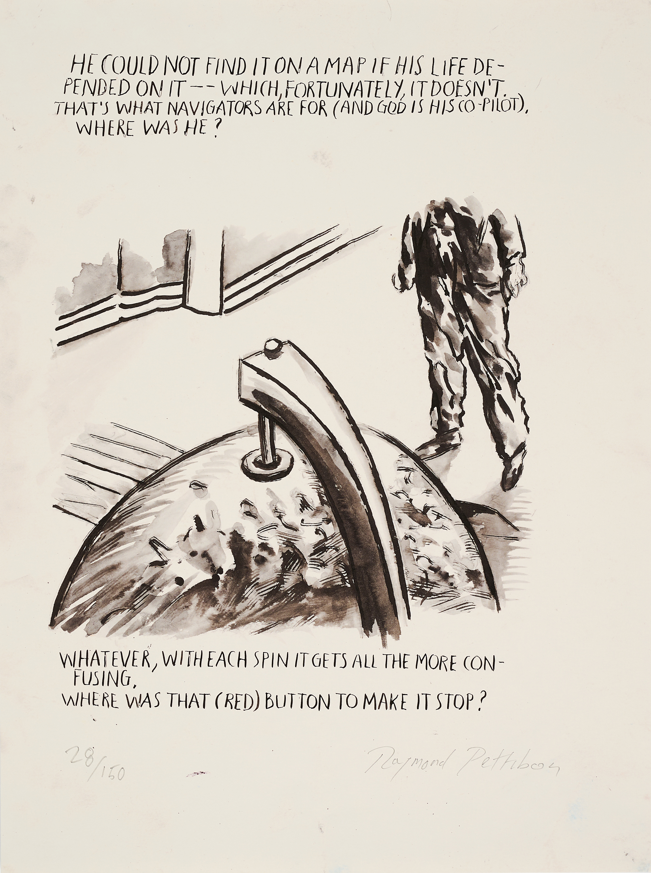 Raymond Pettibon - Ohne Titel He could not, 81257-6, Van Ham Kunstauktionen