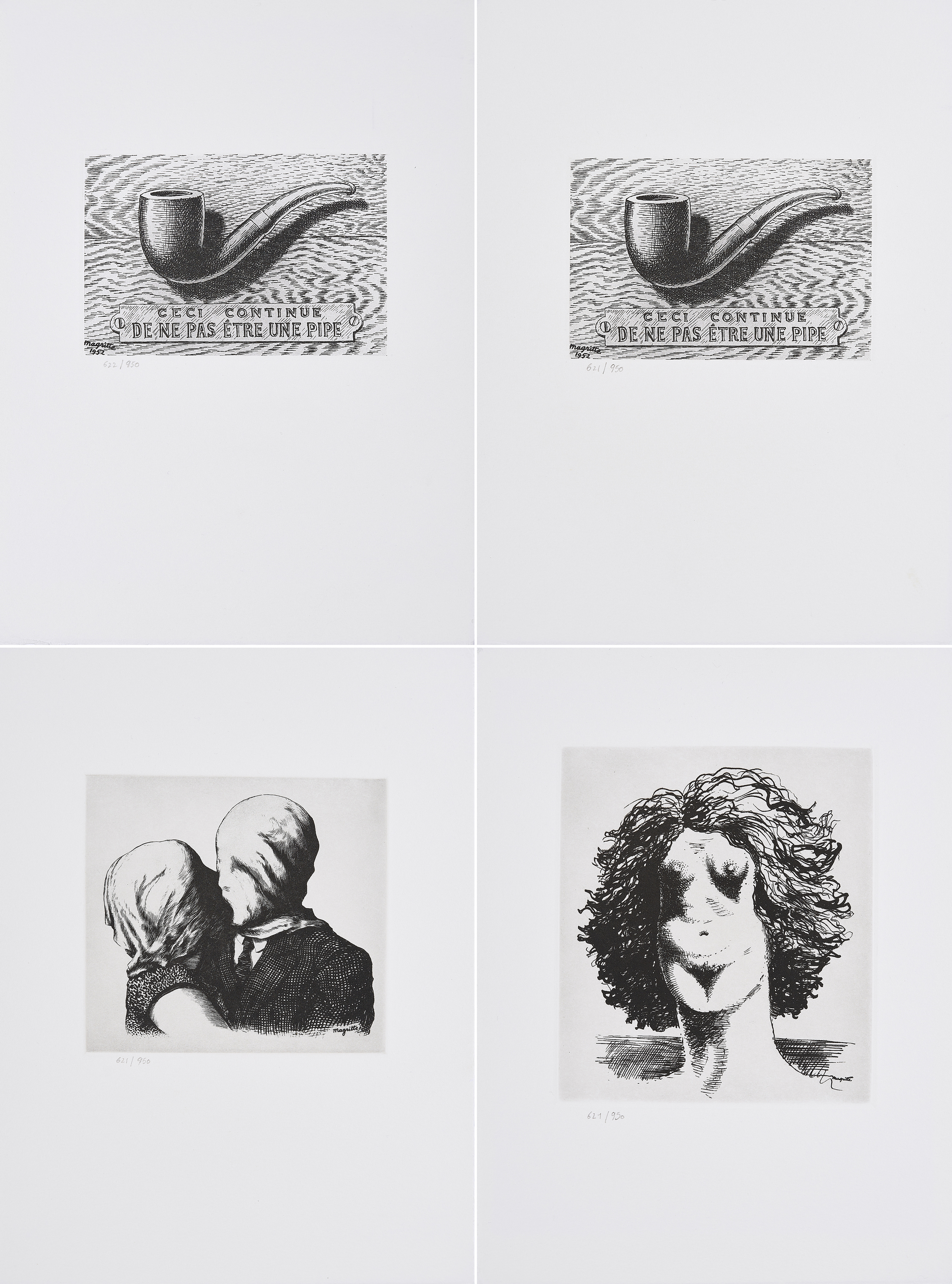 Rene Magritte - Konvolut von 4 Radierungen, 69792-11, Van Ham Kunstauktionen