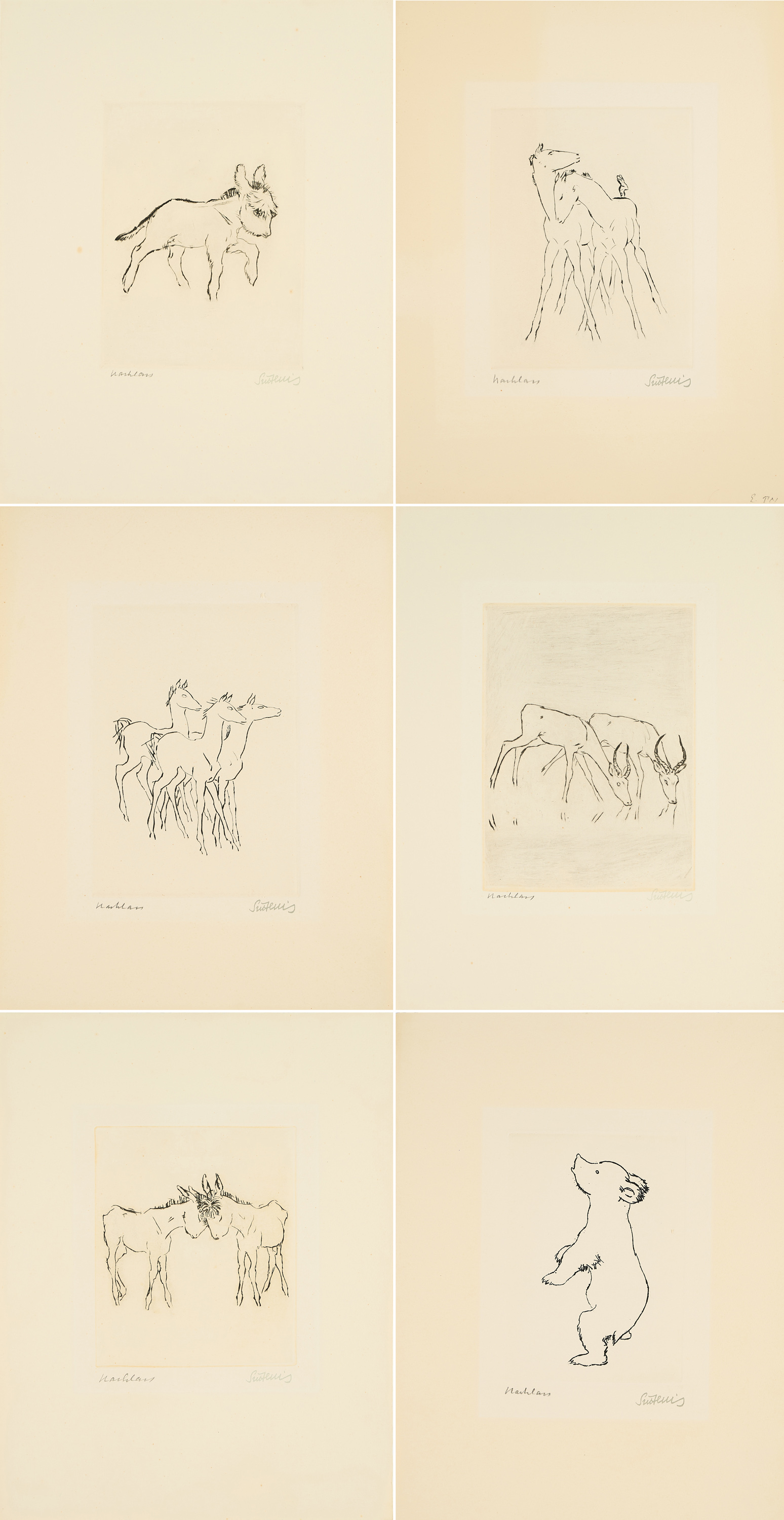 Renee Sintenis - Konvolut von 7 Radierungen, 80374-545, Van Ham Kunstauktionen