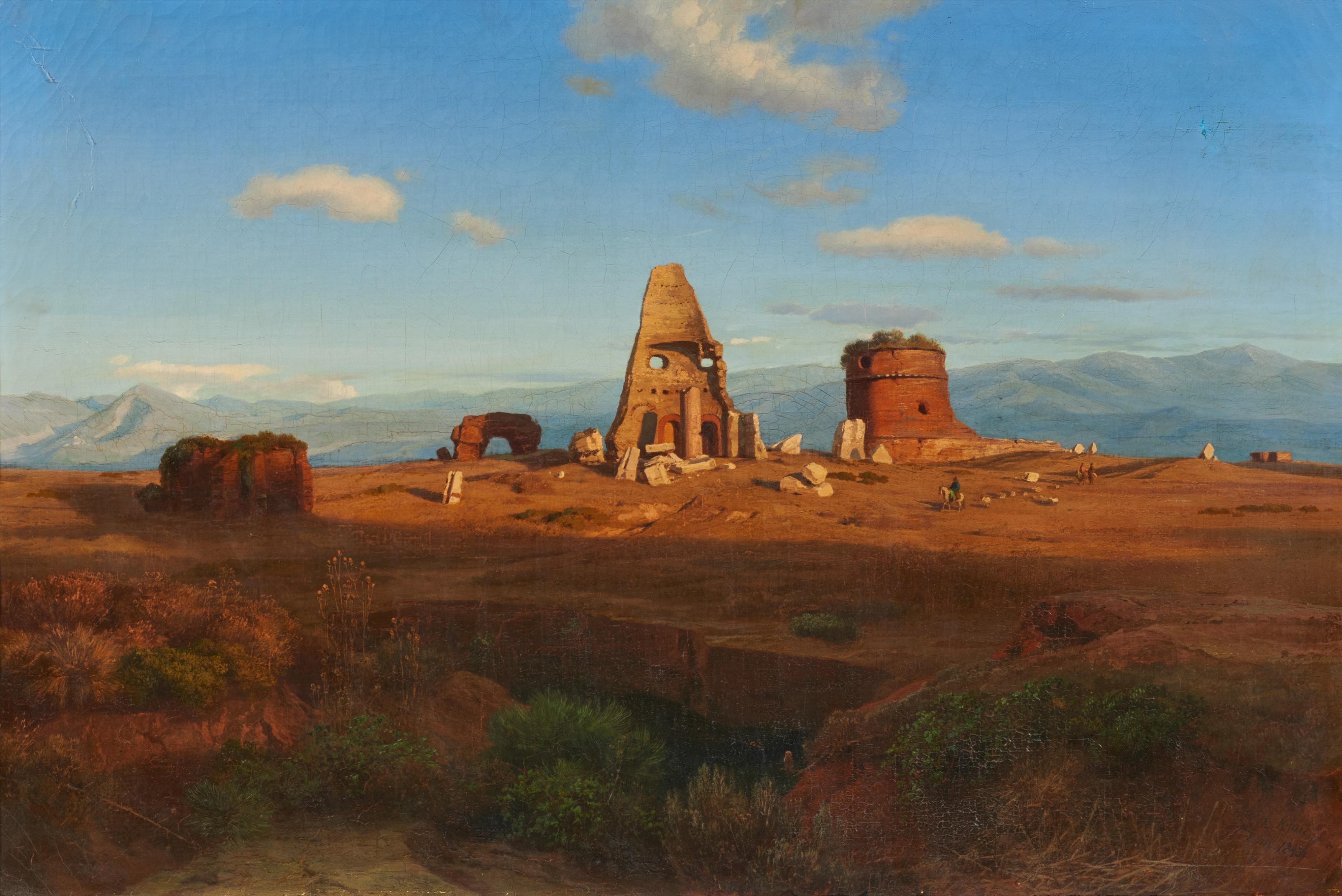 Robert Krause - Landschaft bei Rom mit dem Tor de Schiavi, 75878-22, Van Ham Kunstauktionen