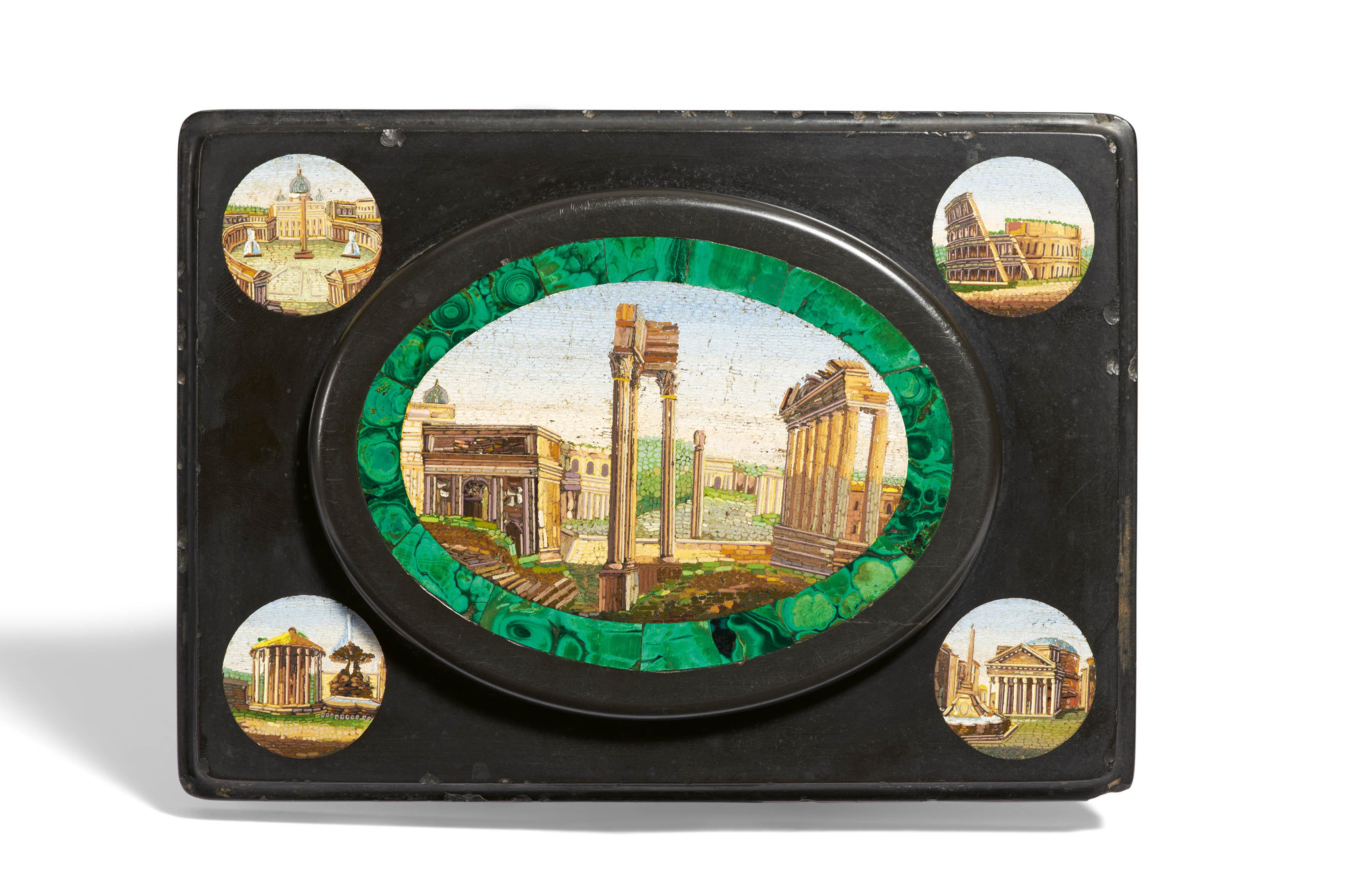 Rom - Mikromosaik mit roemischen Ansichten, 73550-1, Van Ham Kunstauktionen