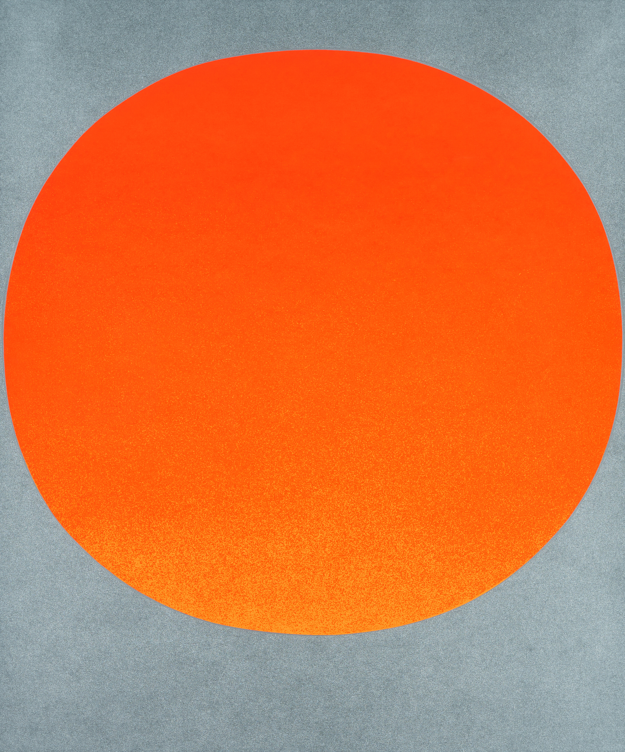 Rupprecht Geiger - Orange-roter Kreis auf silber, 79846-4, Van Ham Kunstauktionen