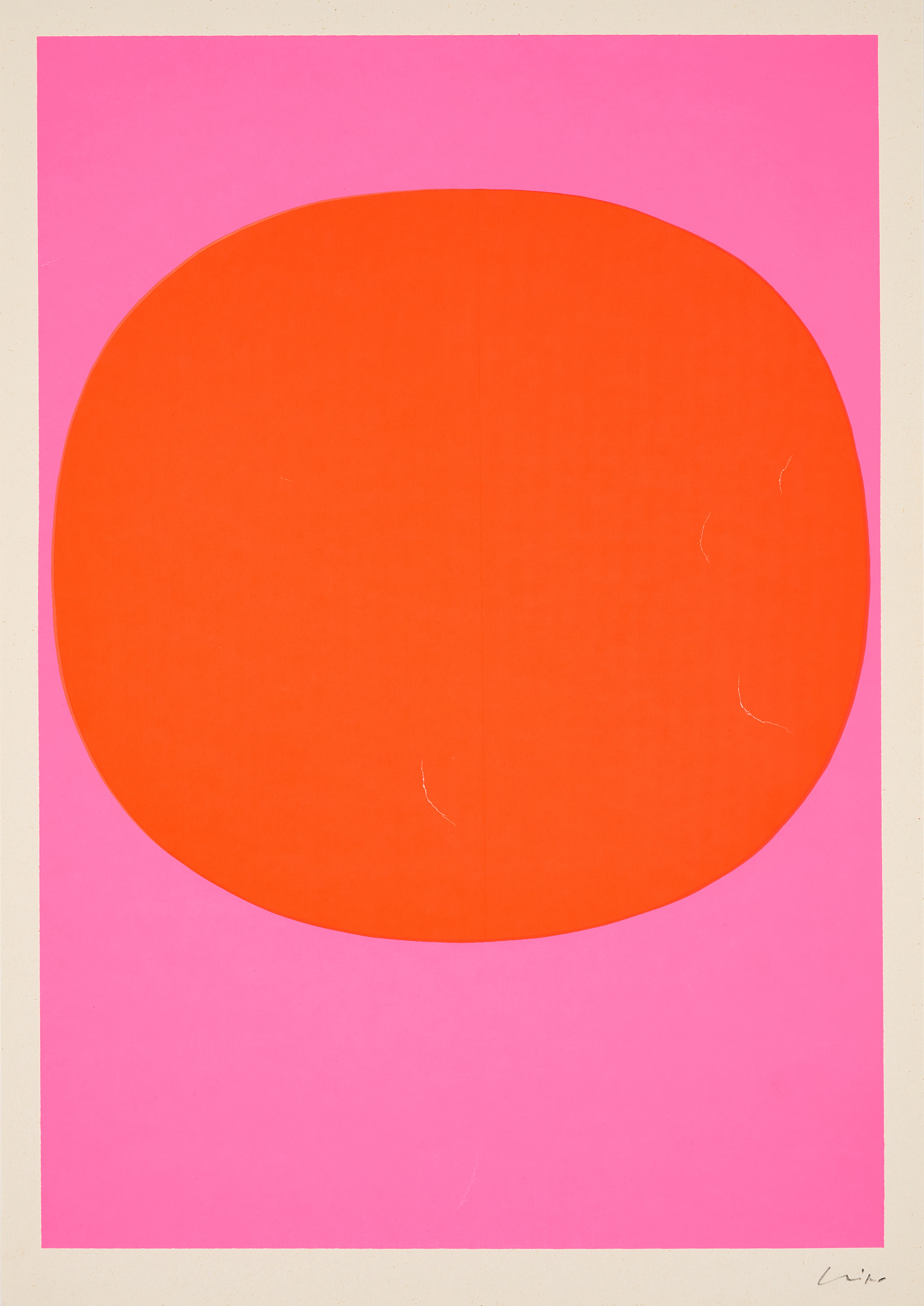 Rupprecht Geiger - Variation Runde Farbe III  leuchtrot warm auf leuchtrot kalt, 76709-3, Van Ham Kunstauktionen