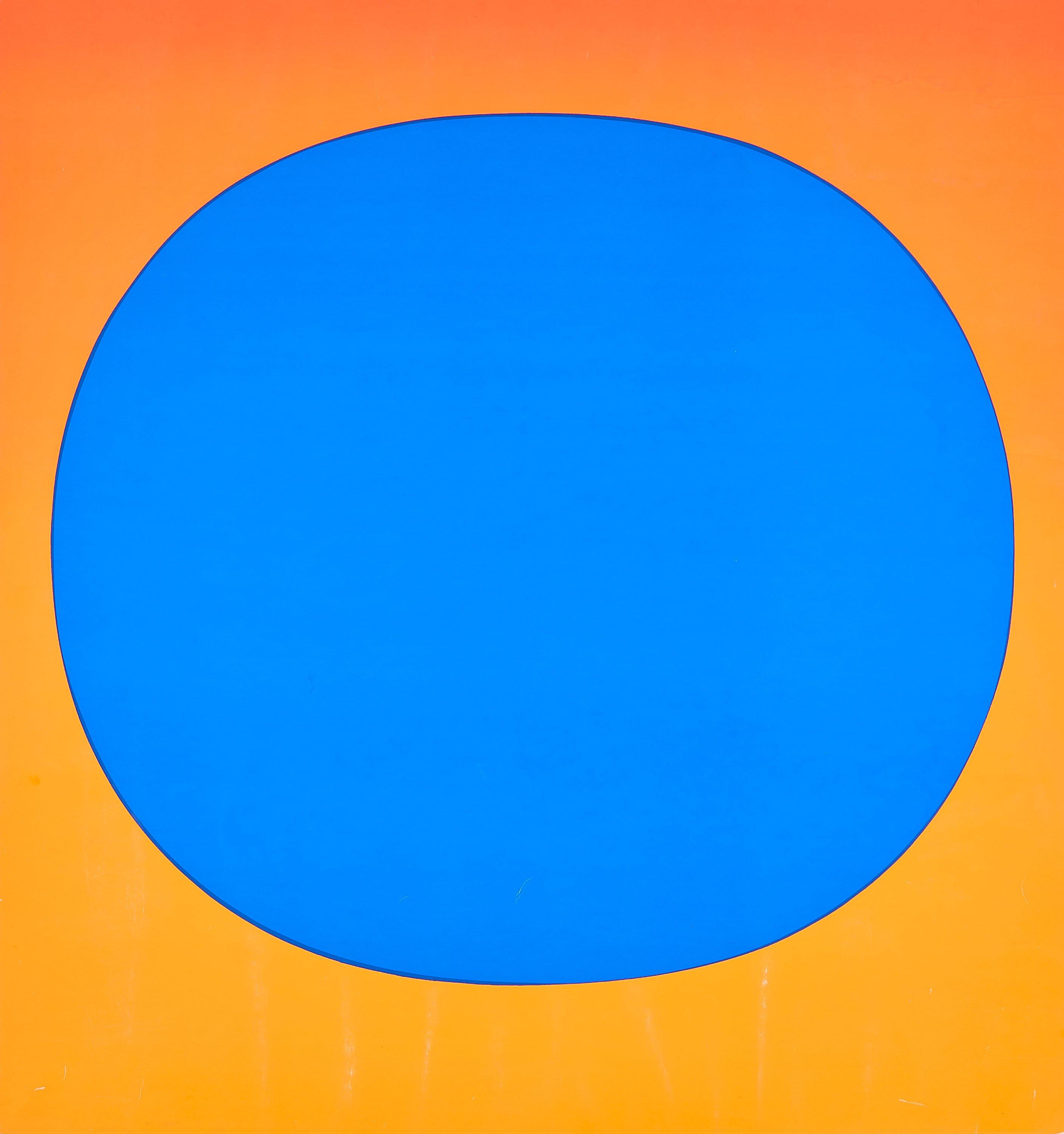 Rupprecht Geiger - blauer Kreis auf rot bis rot-orange, 70551-10, Van Ham Kunstauktionen