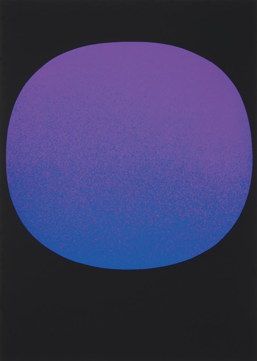 Rupprecht Geiger - Blauvioletter Kreis auf Schwarzlila und blauer Kreis auf schwarz, 57012-9, Van Ham Kunstauktionen