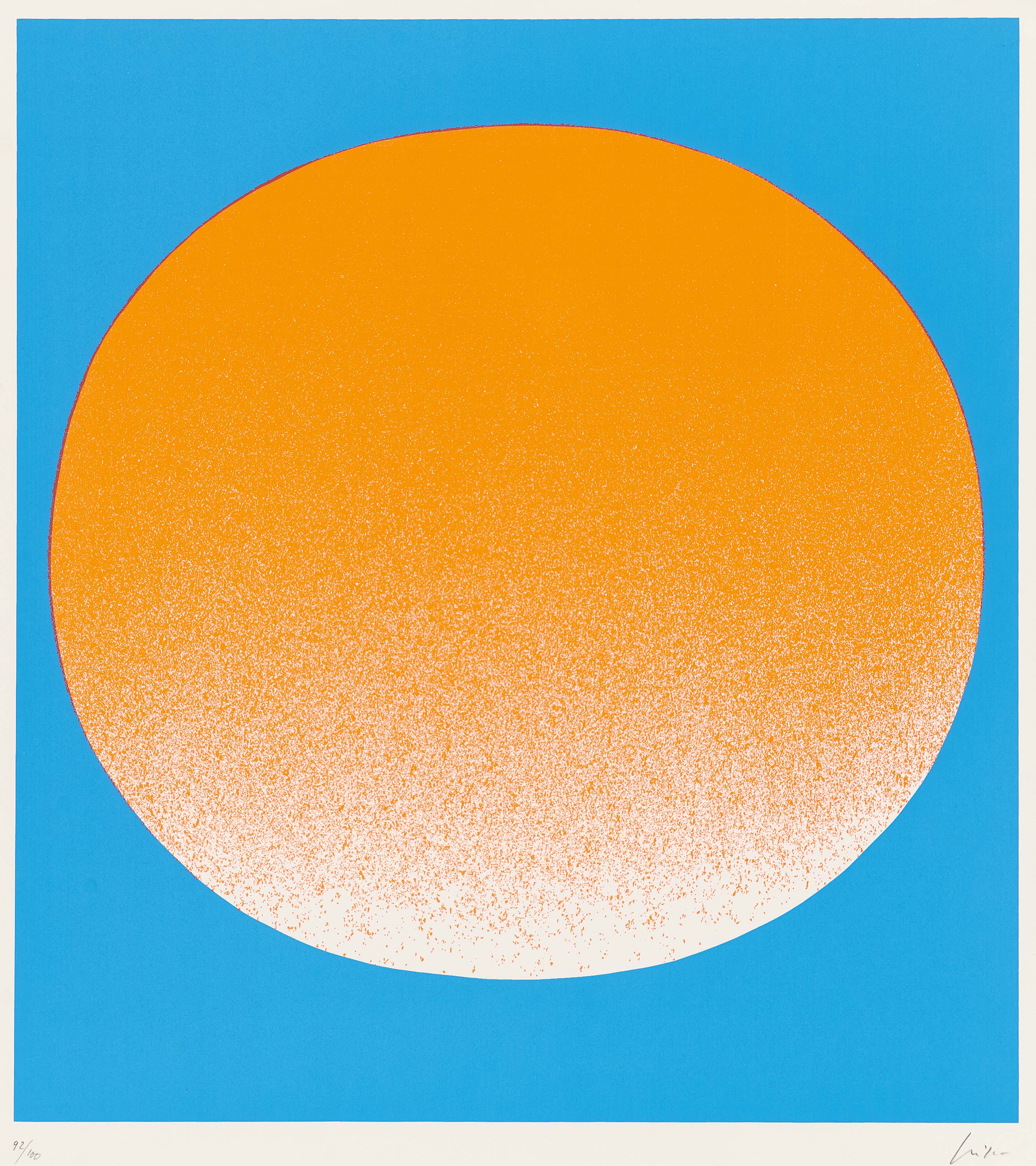 Rupprecht Geiger - Orange auf blau, 69760-3, Van Ham Kunstauktionen