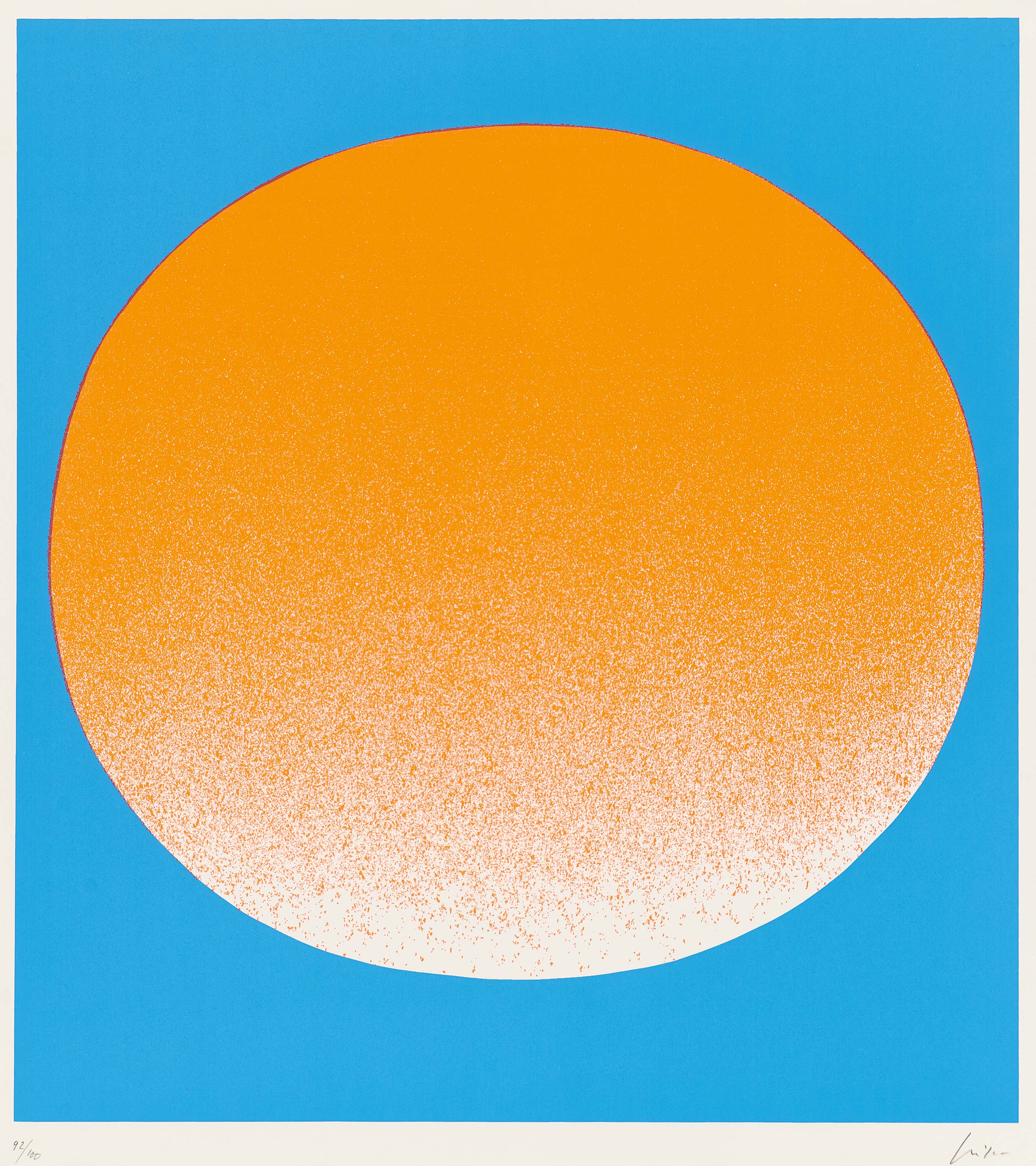 Rupprecht Geiger - Orange auf blau, 69760-3, Van Ham Kunstauktionen