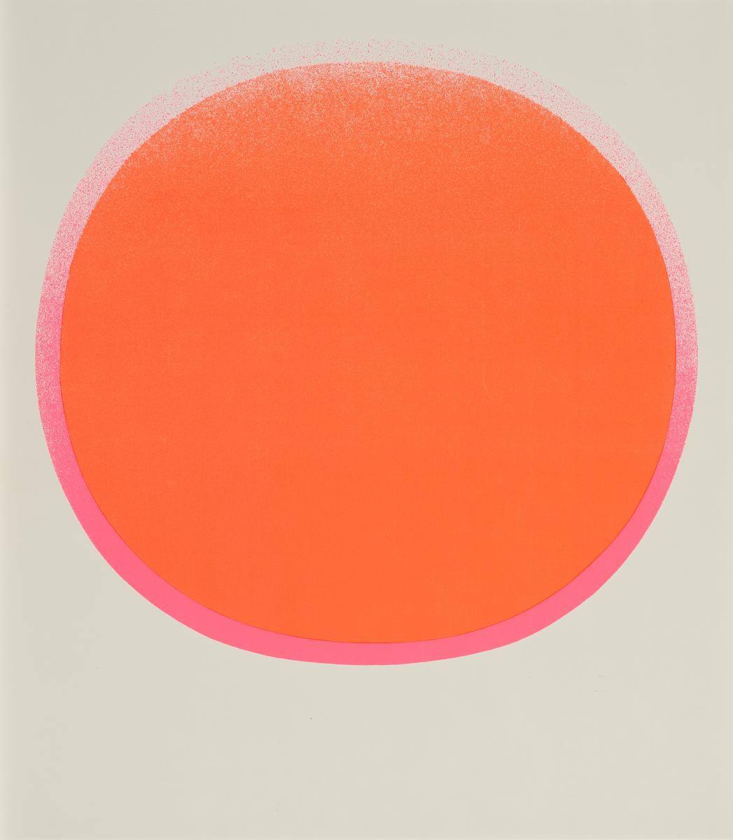 Rupprecht Geiger - Roter Kreis mit leuchtendrotem Kranz auf weiss, 65576-1, Van Ham Kunstauktionen