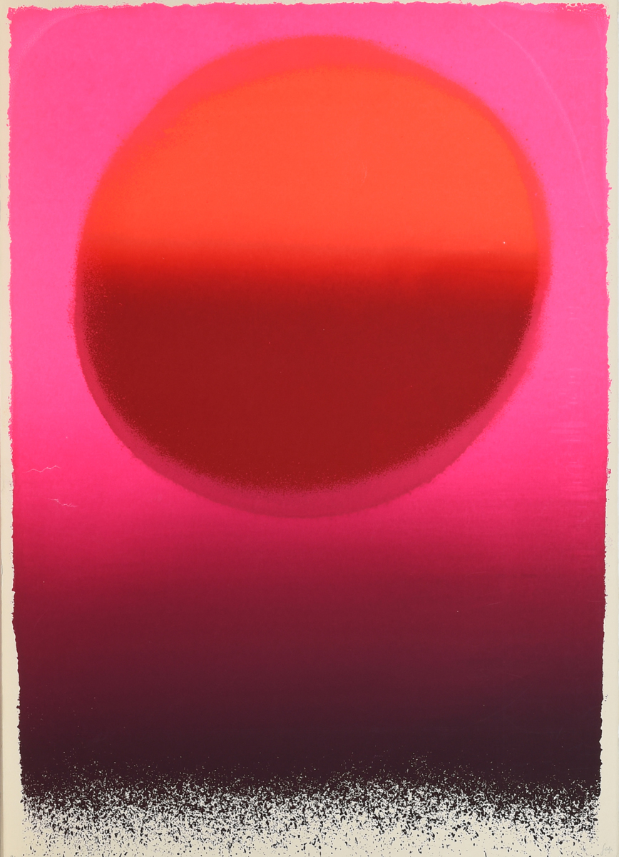 Rupprecht Geiger - Rotes Rund moduliert  rot - rotbraun - leuchtrot, 61394-29, Van Ham Kunstauktionen