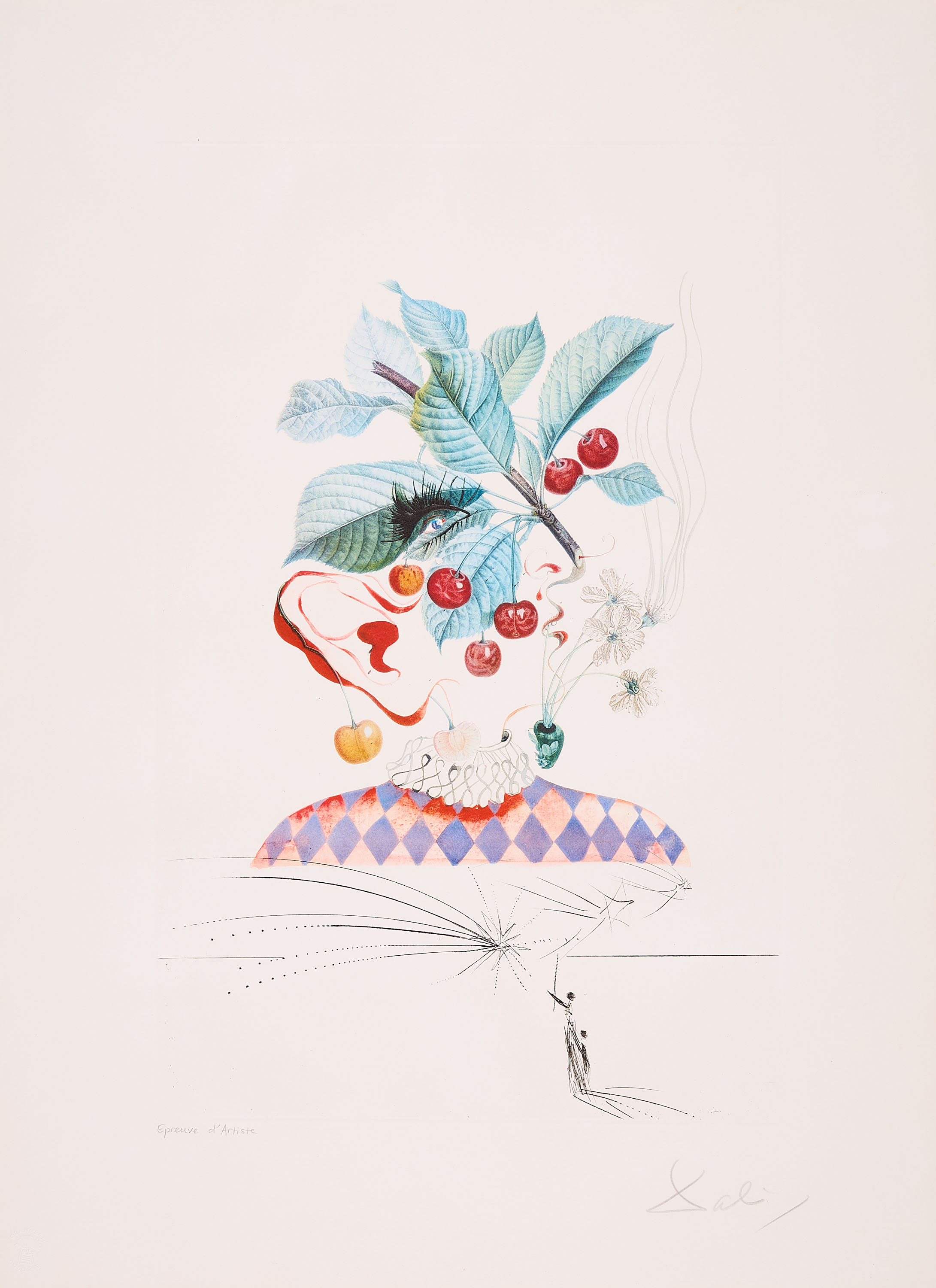Salvador Dali - Cerises Pierrot Aus Flordali Les Fruits, 75987-2, Van Ham Kunstauktionen