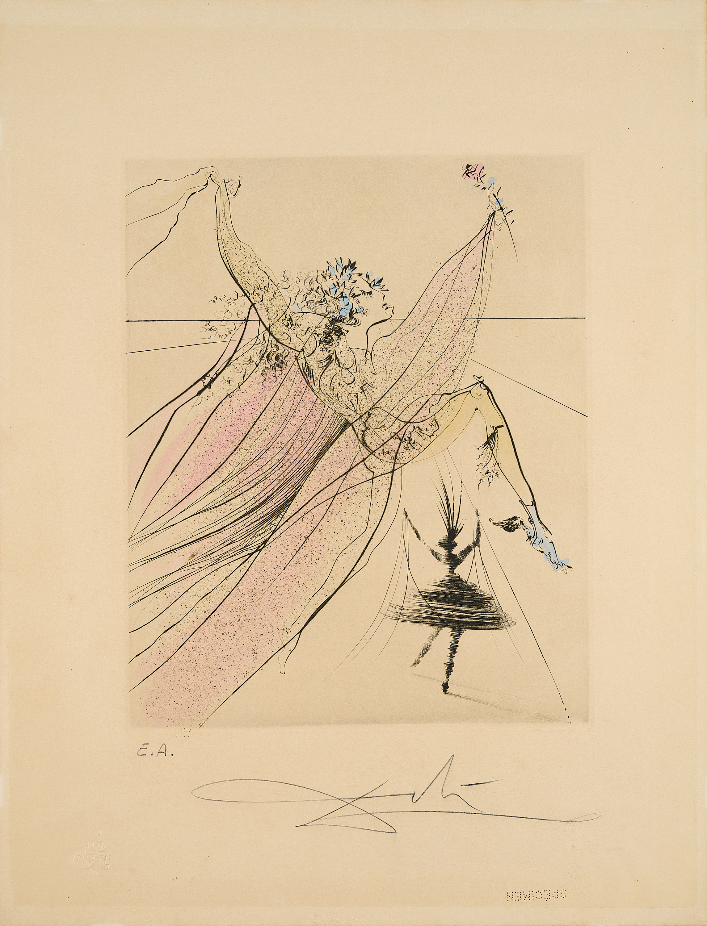 Salvador Dali - Terpsichore Aus Les Muses, 77959-1, Van Ham Kunstauktionen