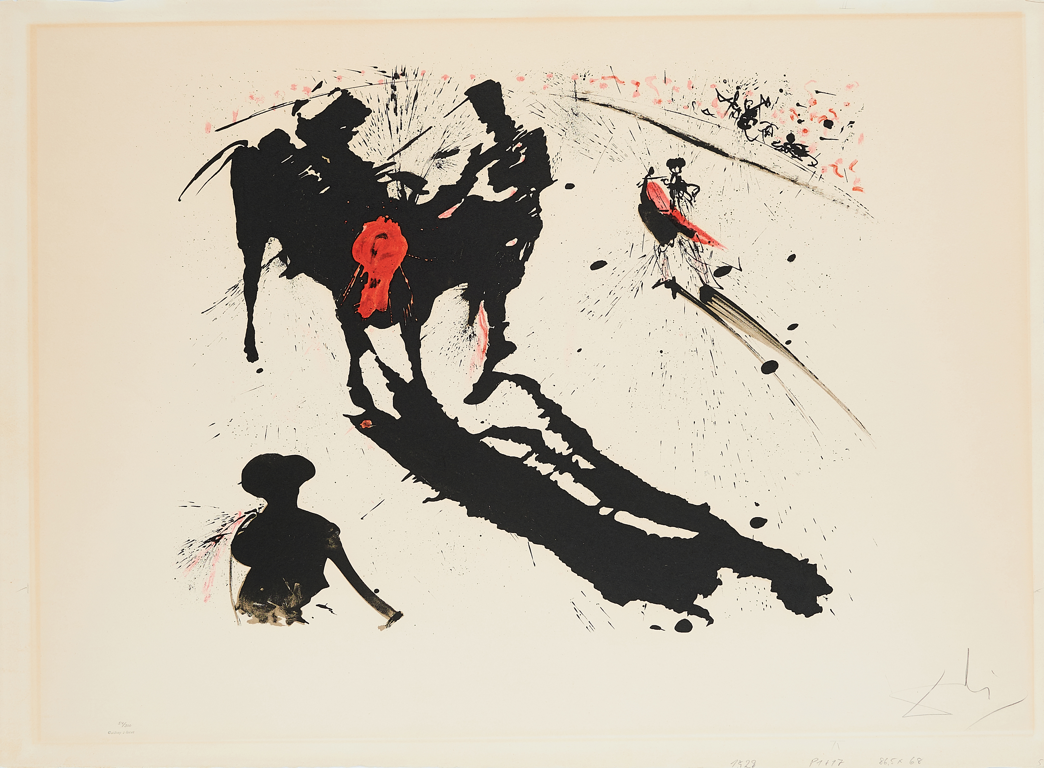 Salvador Dali - Bullfight No 1, 67229-1, Van Ham Kunstauktionen