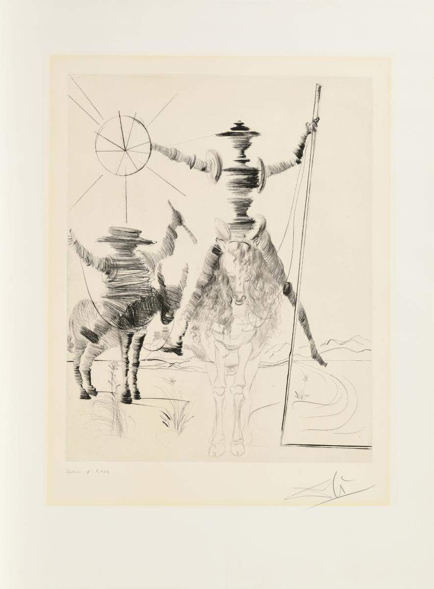 Salvador Dali - Don Quichotte et Sancho Panca, 62313-133, Van Ham Kunstauktionen