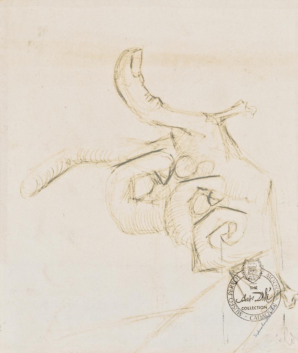 Salvador Dali - Etude de main inspire de Scene hysterique 1937, 55643-7, Van Ham Kunstauktionen