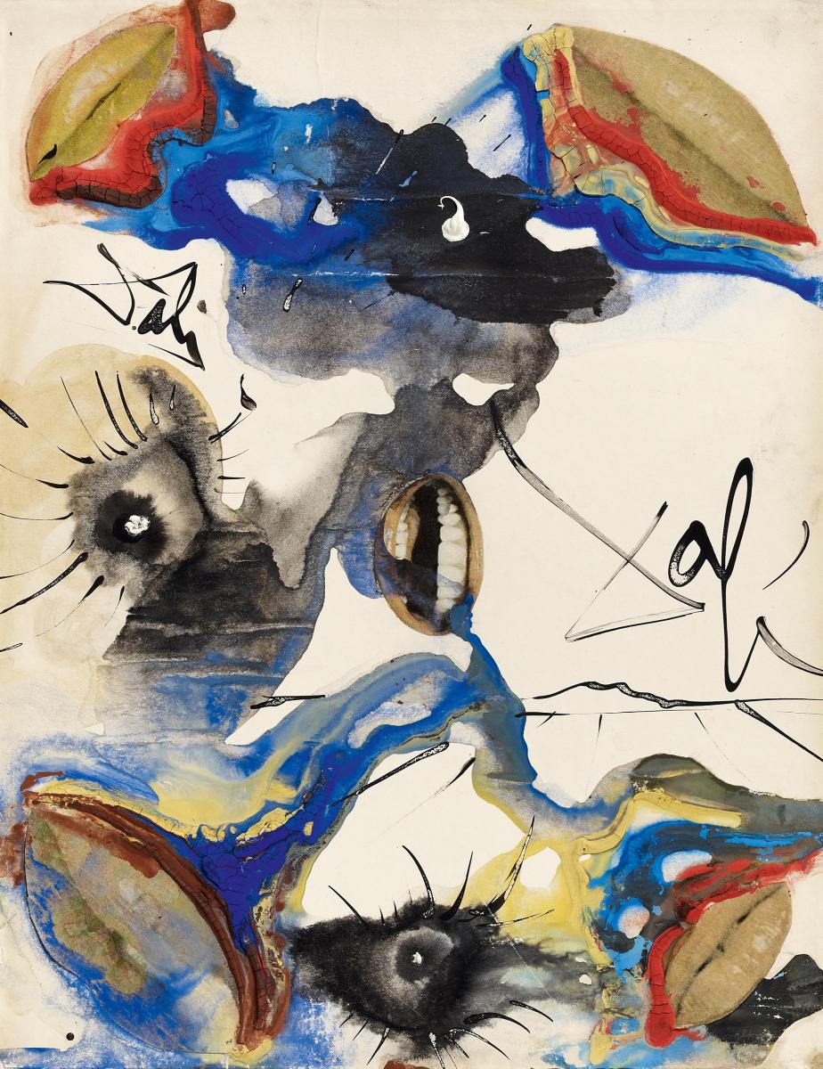 Salvador Dali - Ohne Titel Landschaft mit Lippen und Augen, 53902-2, Van Ham Kunstauktionen