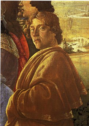 Portrait Künstler Botticelli Sandro ((um) 1445 Florenz  - (vor) 1510…