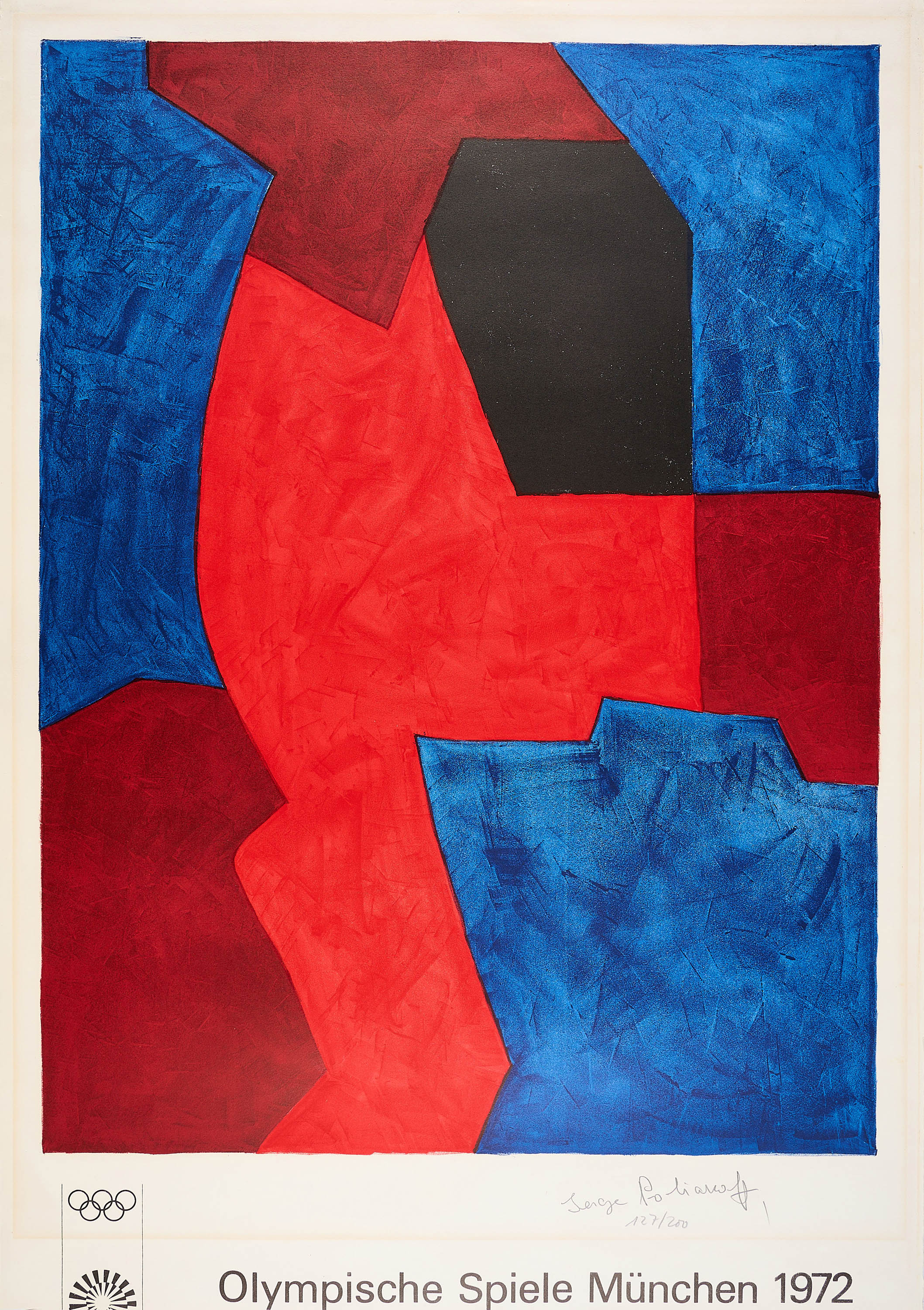 Serge Poliakoff - Komposition in Blau Rot und Schwarz, 76558-59, Van Ham Kunstauktionen
