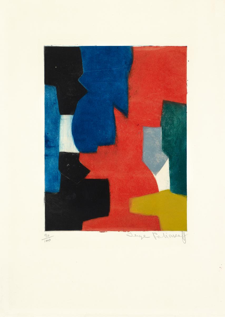 Serge Poliakoff - Composition bleue rouge verte et noire, 58174-2, Van Ham Kunstauktionen