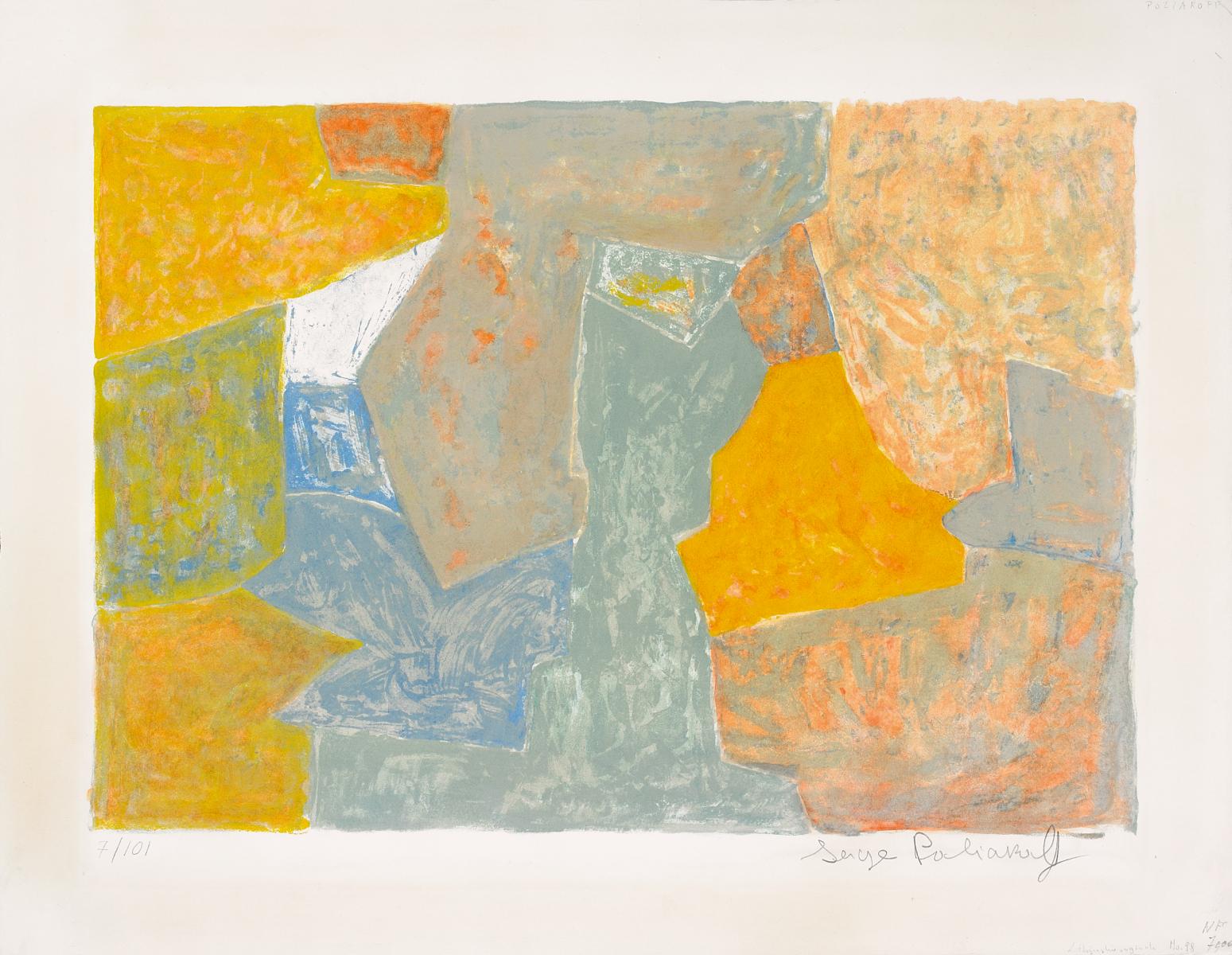 Serge Poliakoff - Composition jaune rouge et grise, 55703-5, Van Ham Kunstauktionen