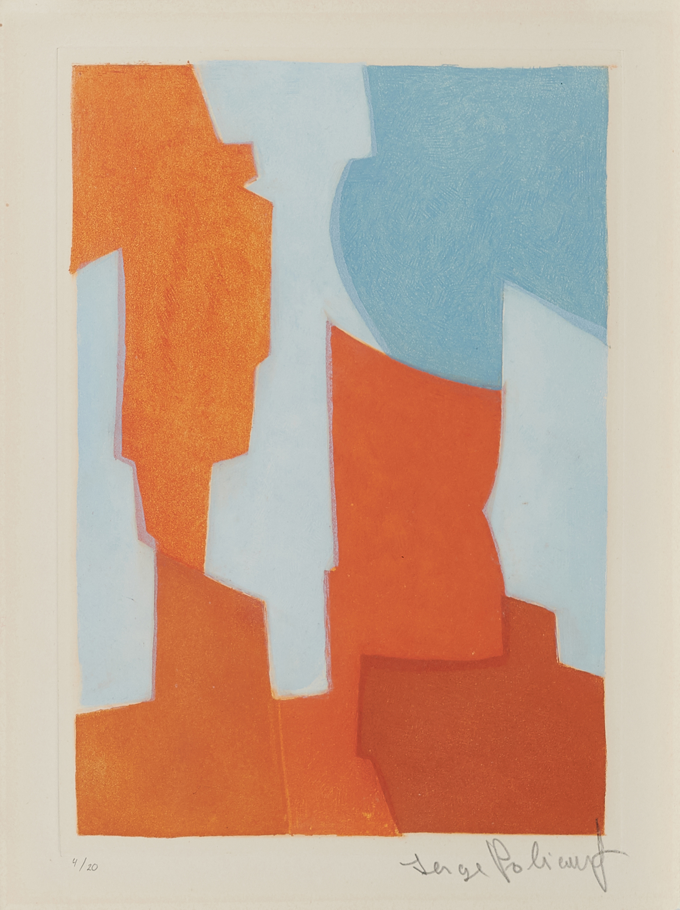 Serge Poliakoff - Composition rouge et bleue Aus Parmenide, 70001-444, Van Ham Kunstauktionen