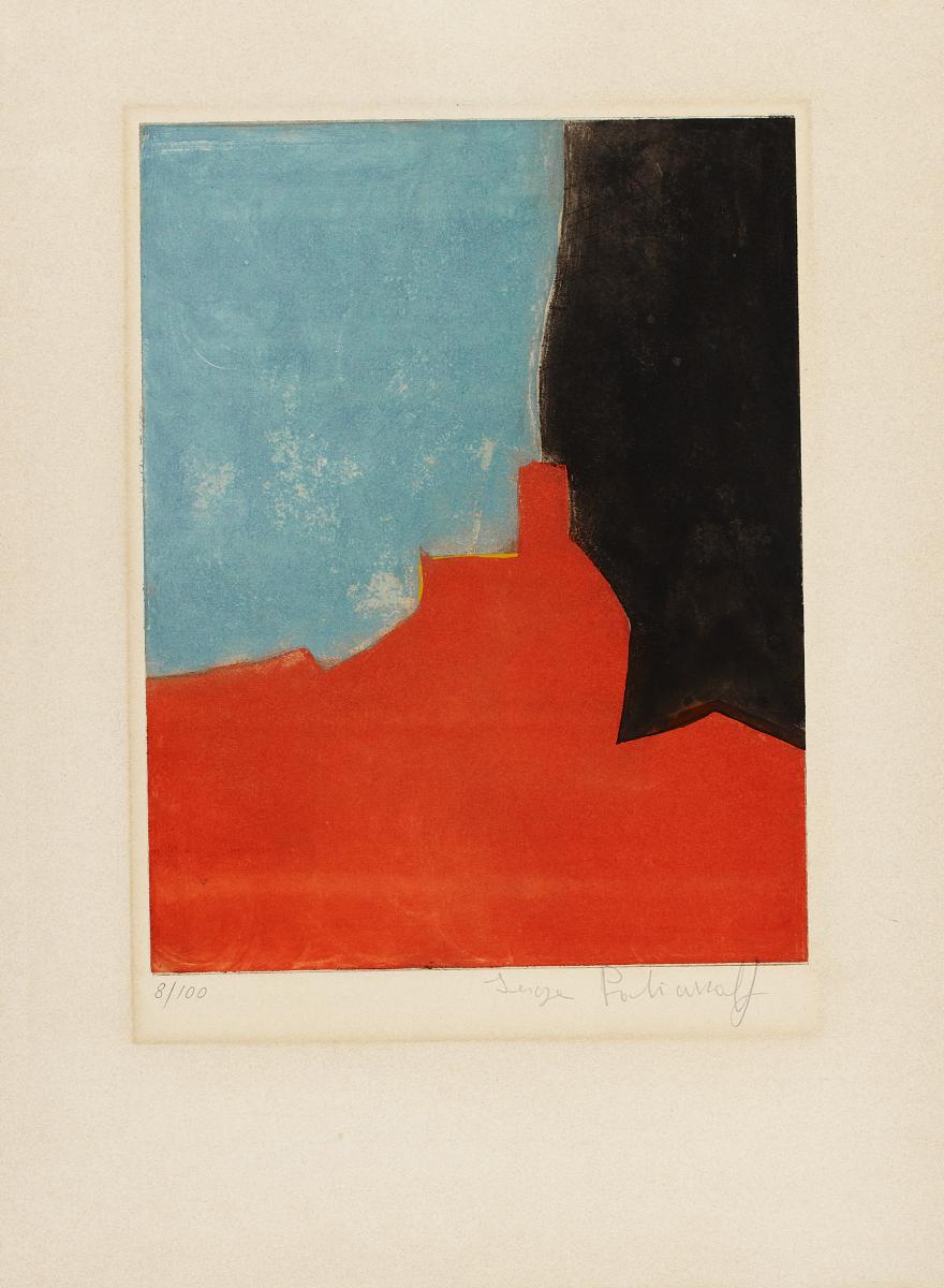 Serge Poliakoff - Composition rouge grise et noire, 53396-99, Van Ham Kunstauktionen