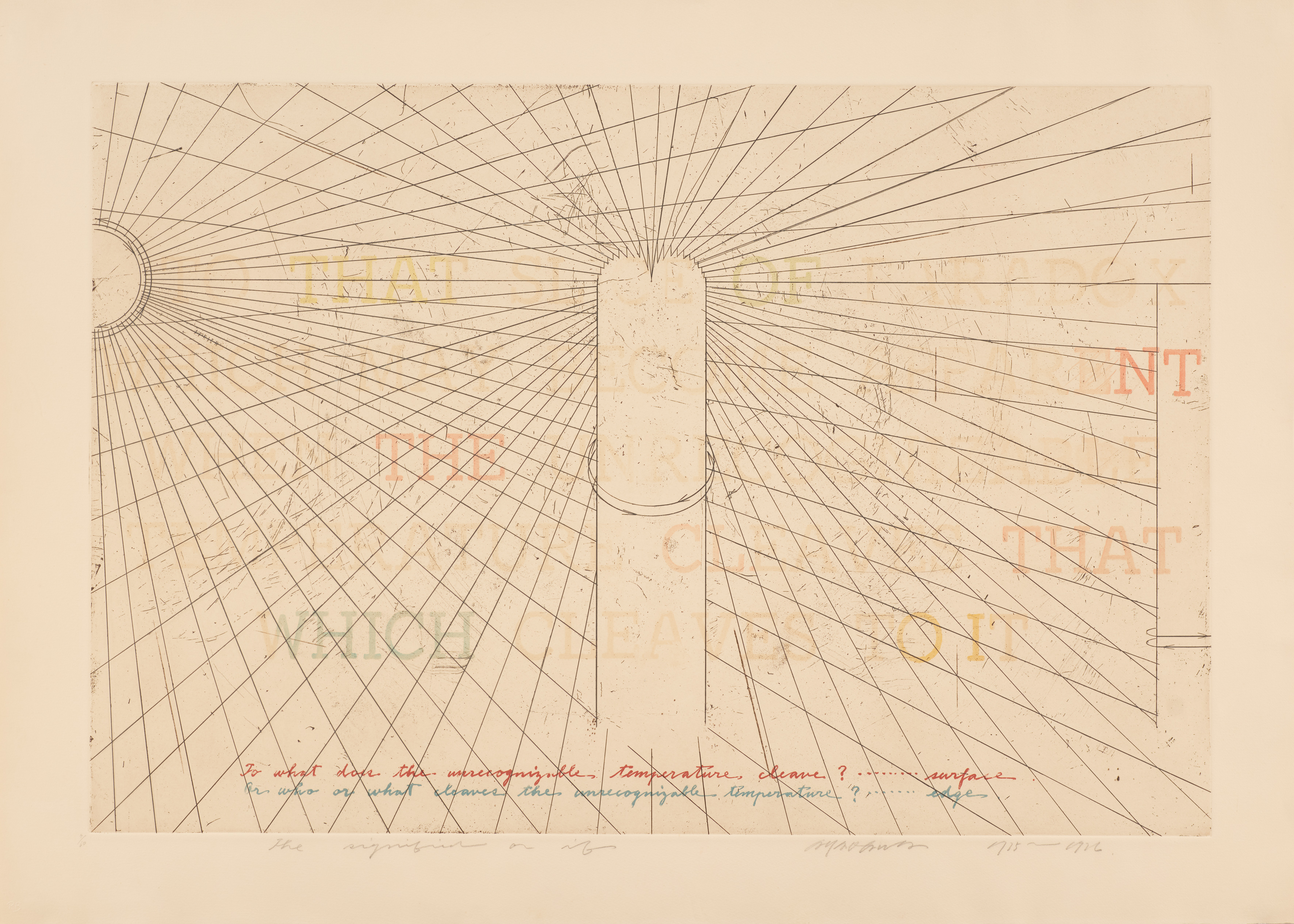 Shusaku Arakawa - Aus The Signified or If, 80374-17, Van Ham Kunstauktionen
