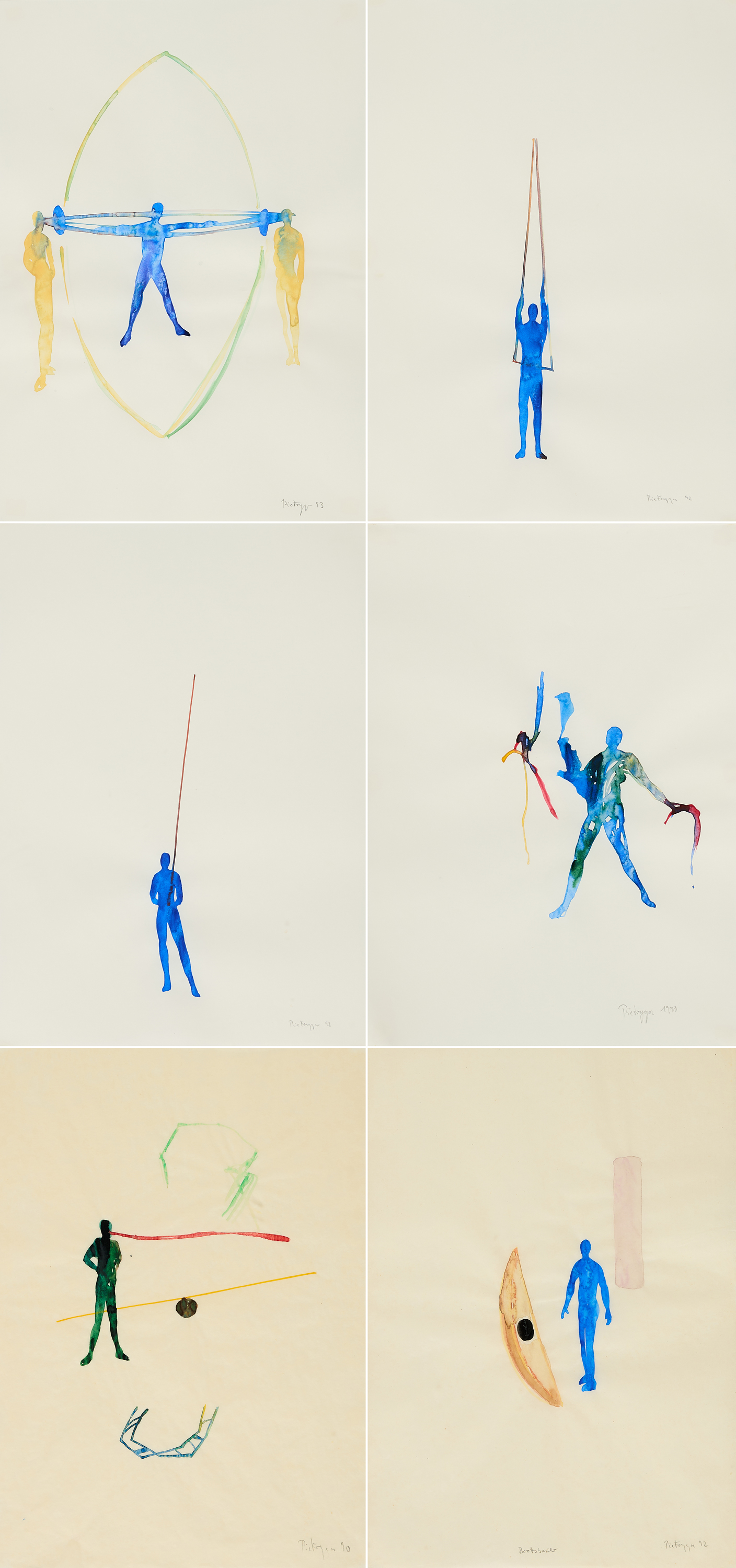 Stefan Pietryga - Konvolut von 12 Papierarbeiten, 80374-916, Van Ham Kunstauktionen