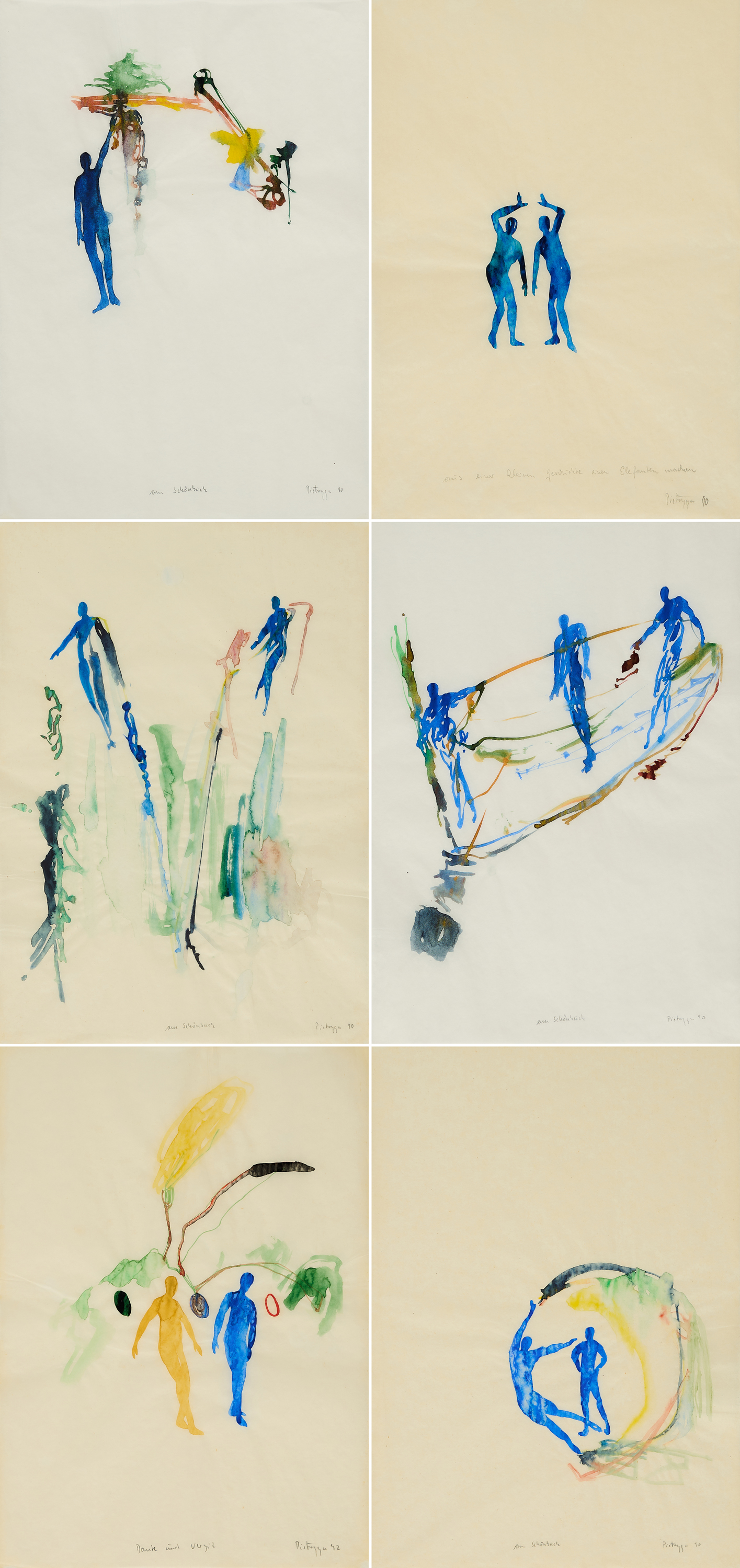 Stefan Pietryga - Konvolut von 12 Papierarbeiten, 80374-917, Van Ham Kunstauktionen