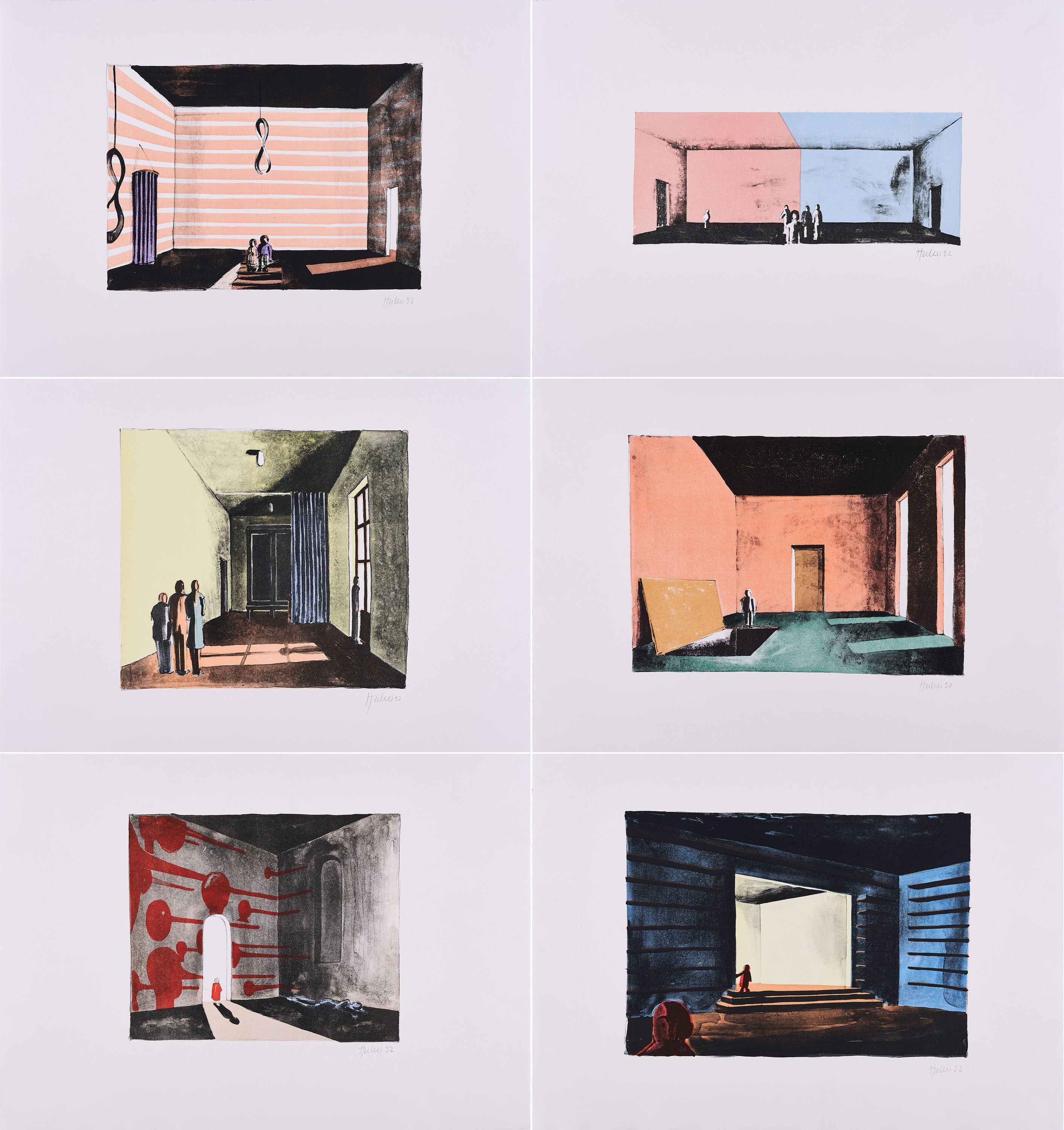 Thomas Huber - Serie von 6 Farblithografien, 75280-209, Van Ham Kunstauktionen