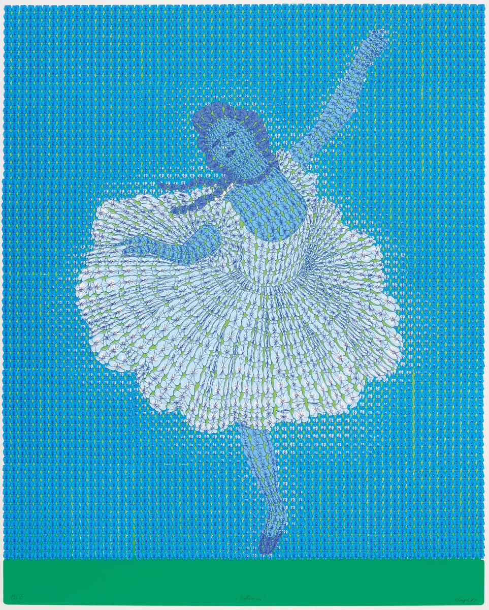 Thomas Bayrle - Ballerina nach Degas blau, 58844-56, Van Ham Kunstauktionen