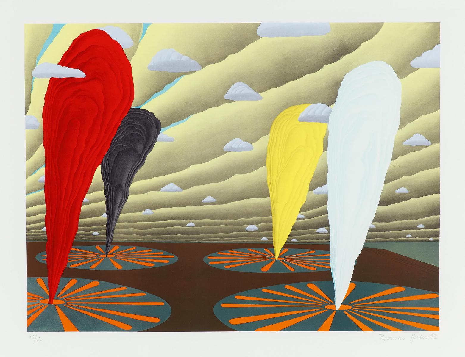 Thomas Huber - Die Bank eine Wertvorstellung 3 Blaetter aus einer Mappe mit 7 Arbeiten, 56801-4058, Van Ham Kunstauktionen