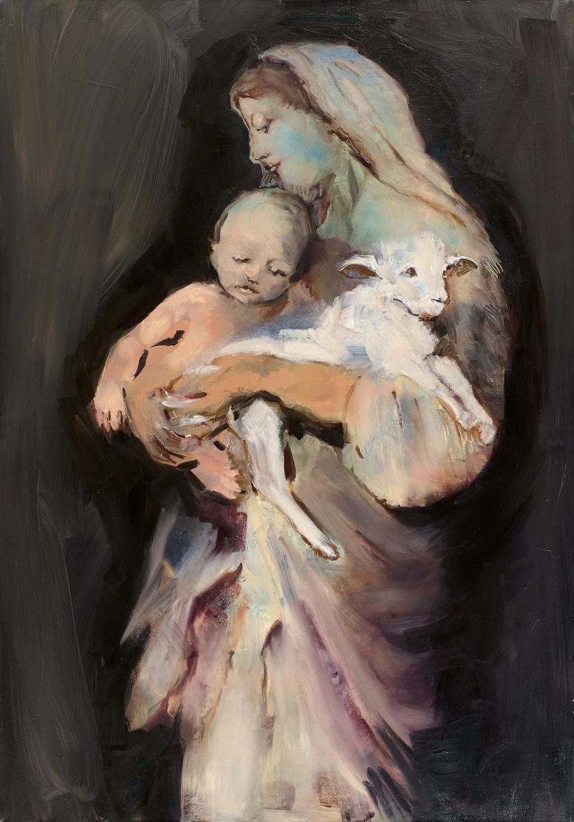 Uta Schotten - Madonna mit Kind und Lamm, 300001-4190, Van Ham Kunstauktionen