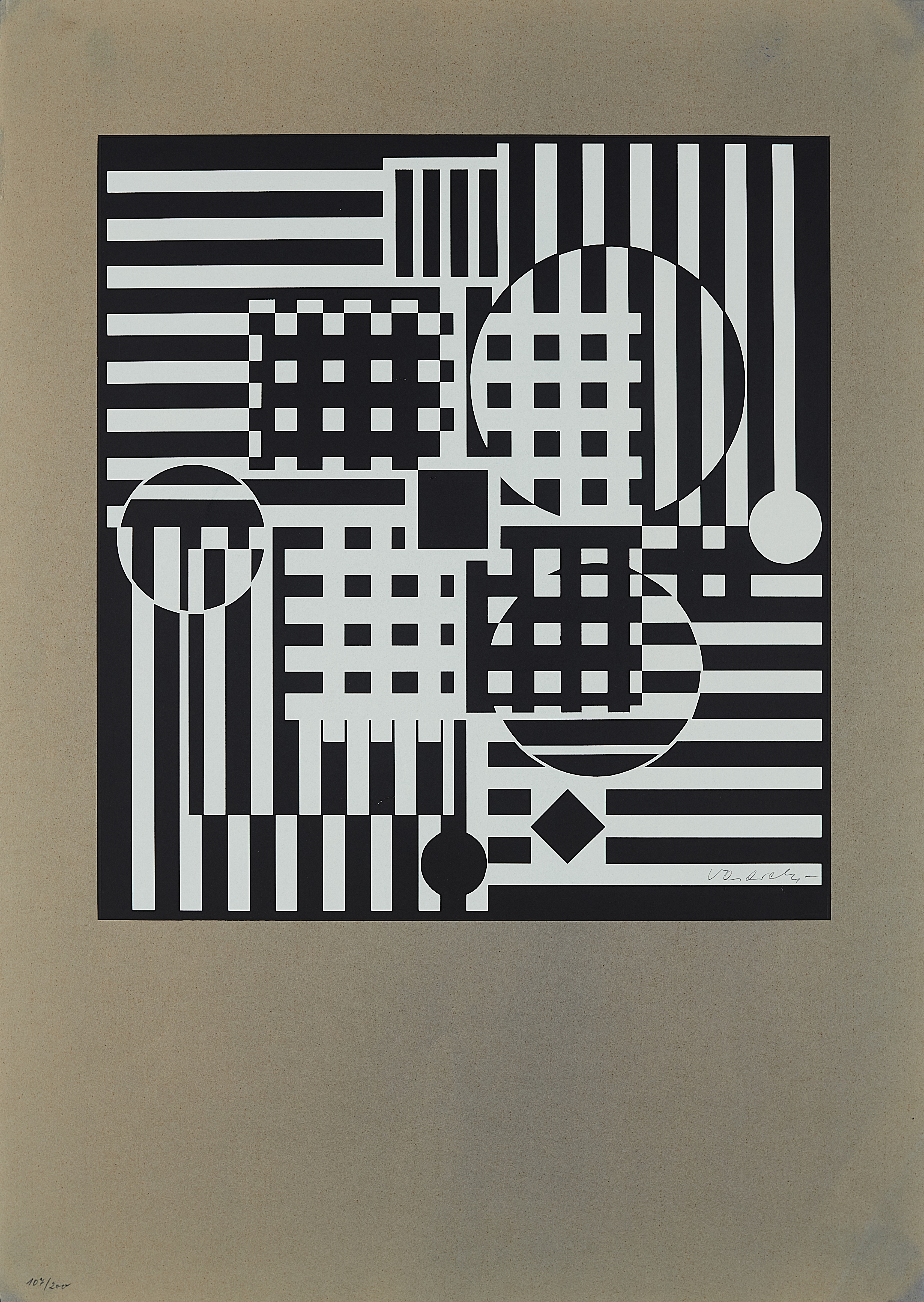 Victor Vasarely - Ohne Titel, 65660-4, Van Ham Kunstauktionen