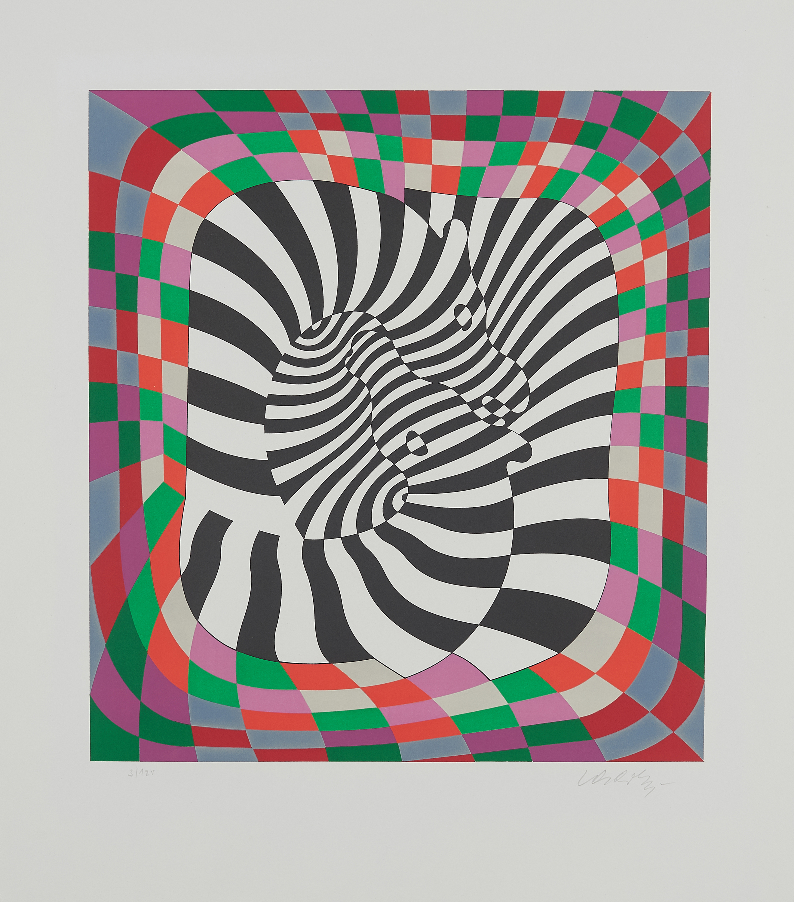 Victor Vasarely - Zebra, 65495-4, Van Ham Kunstauktionen