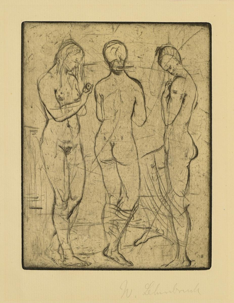 Wilhelm Lehmbruck - Drei Frauen stehend, 63090-1, Van Ham Kunstauktionen
