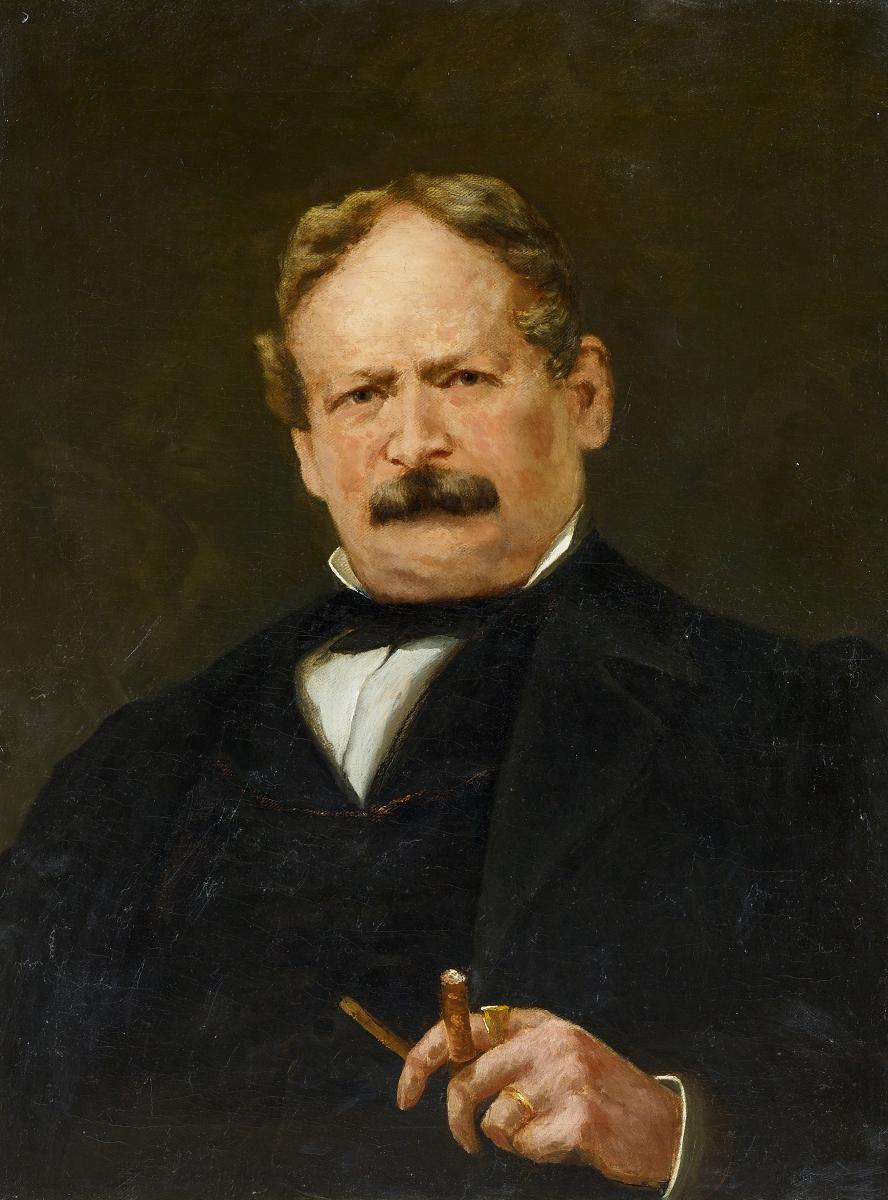 Wilhelm Maria Hubertus Leibl - Portrait des Theodor Hartzheim 1806-1870, 58666-1, Van Ham Kunstauktionen