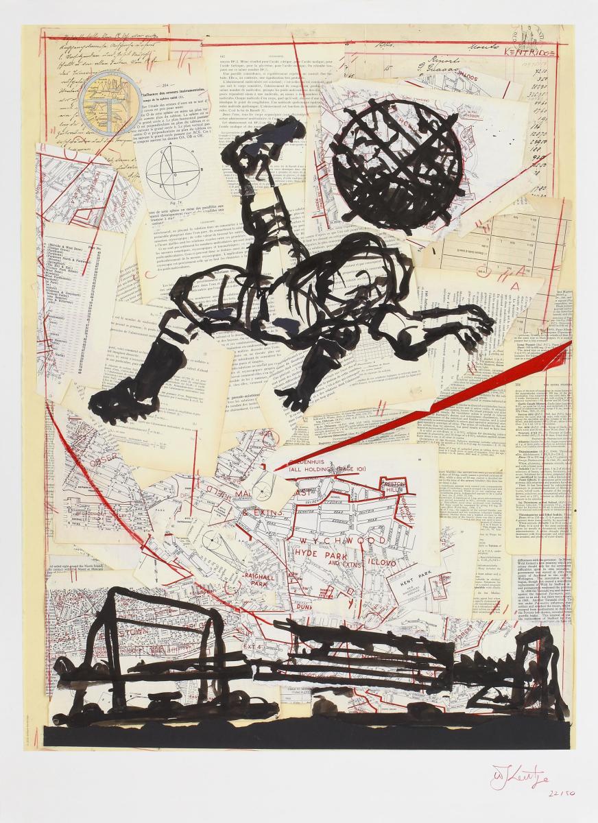 William Kentridge - Bicycle Kick, 56535-2, Van Ham Kunstauktionen