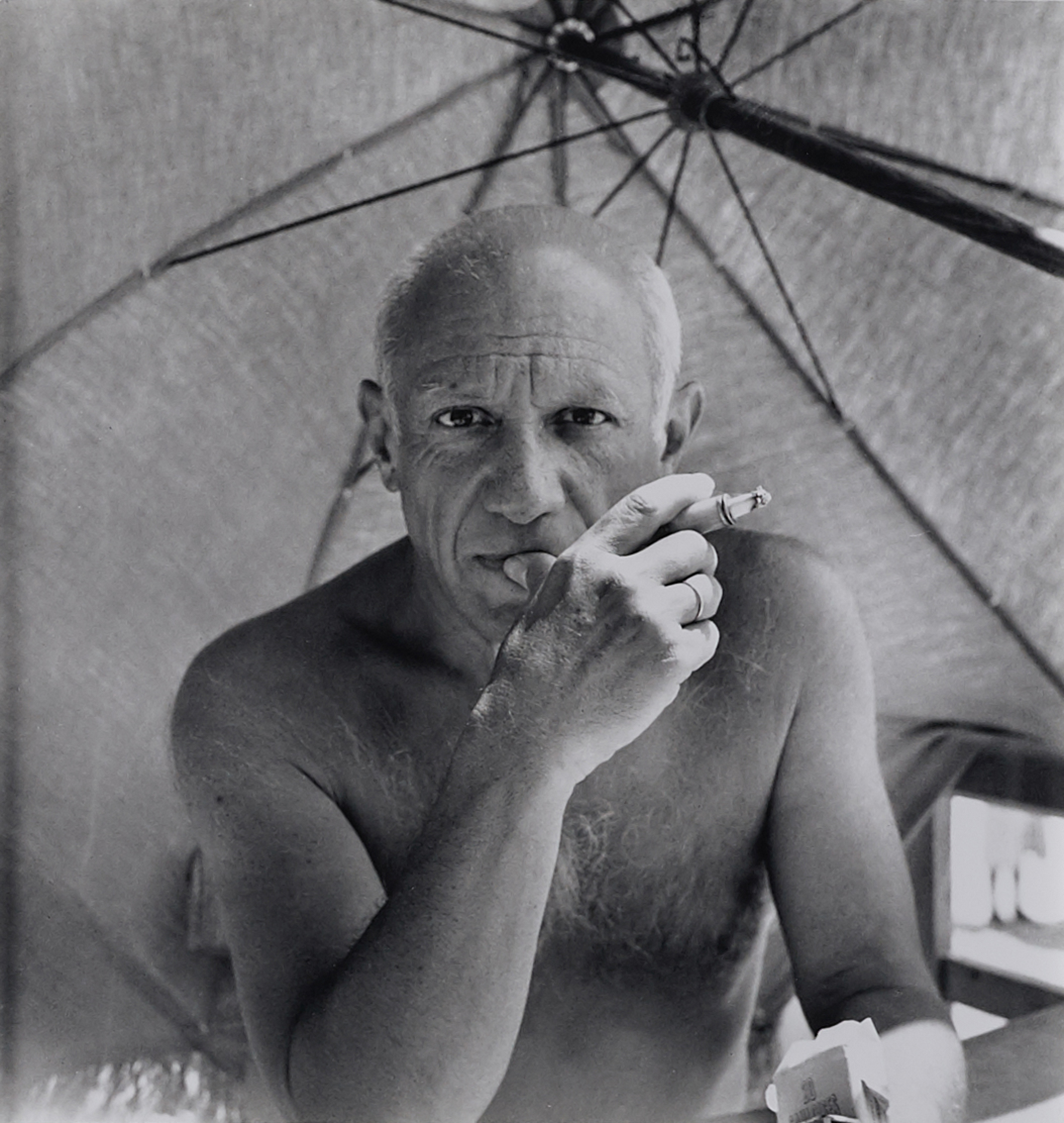 Willy Maywald - Pablo Picasso 1947 am Strand nahe Vallauris, 65566-33, Van Ham Kunstauktionen