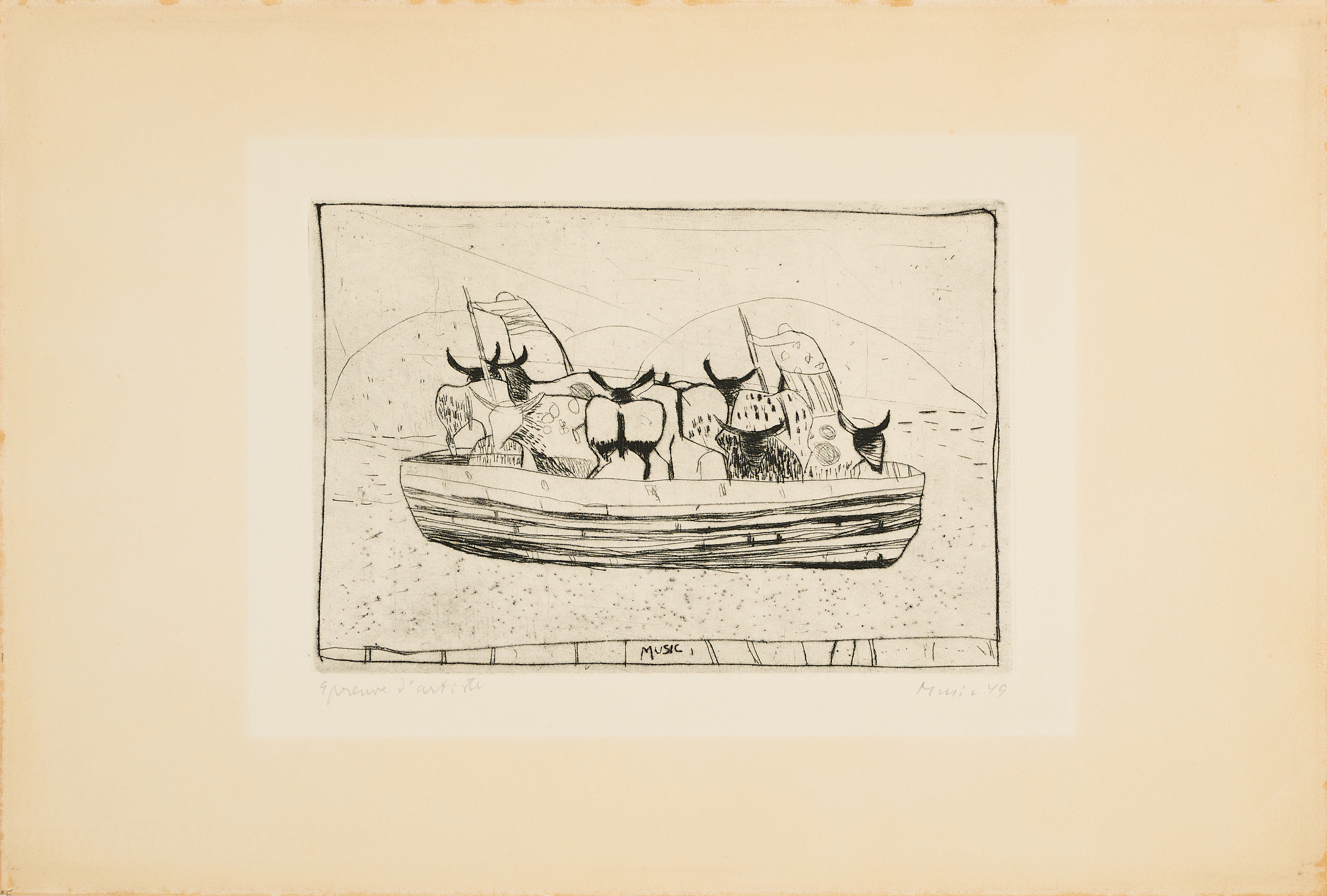 Zoran Music - Il traghetto II, 80374-1024, Van Ham Kunstauktionen